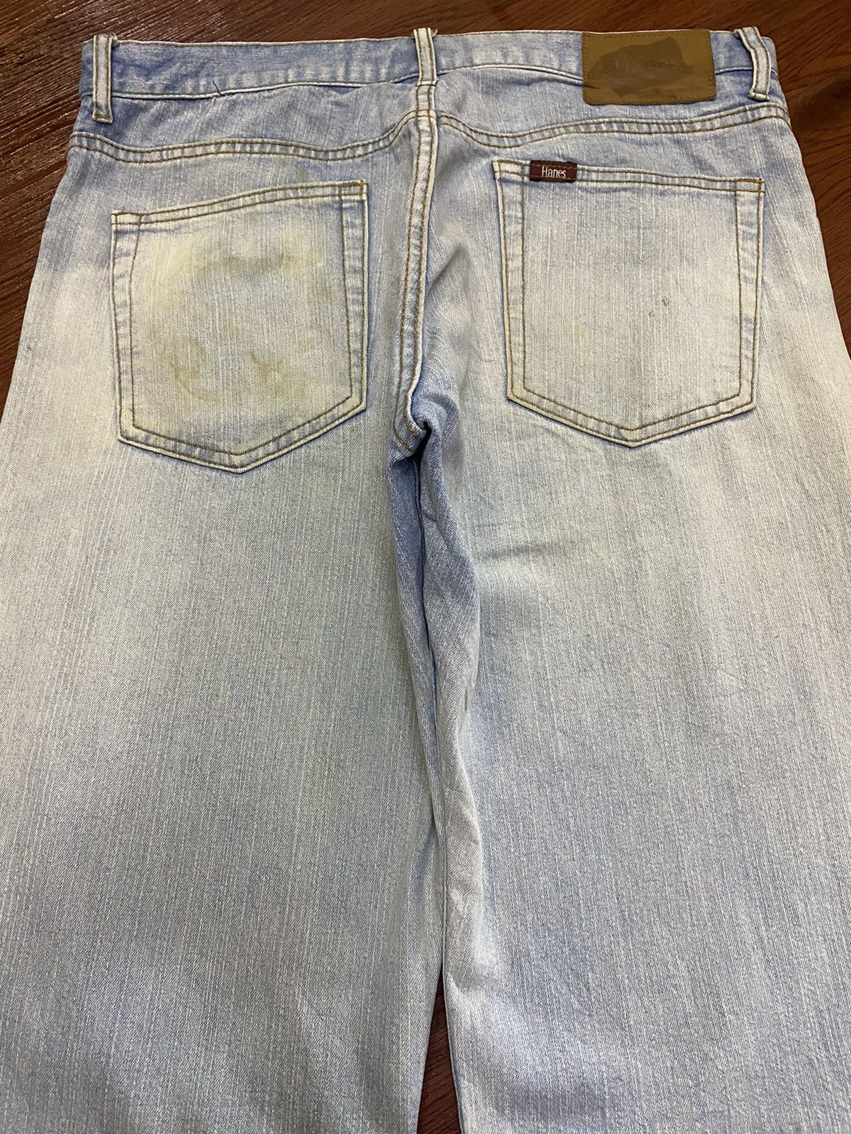 Hanes Vintage Hanes Faded Wash Baggy Style Jeans Size US 32 / EU 48 - 4 Thumbnail