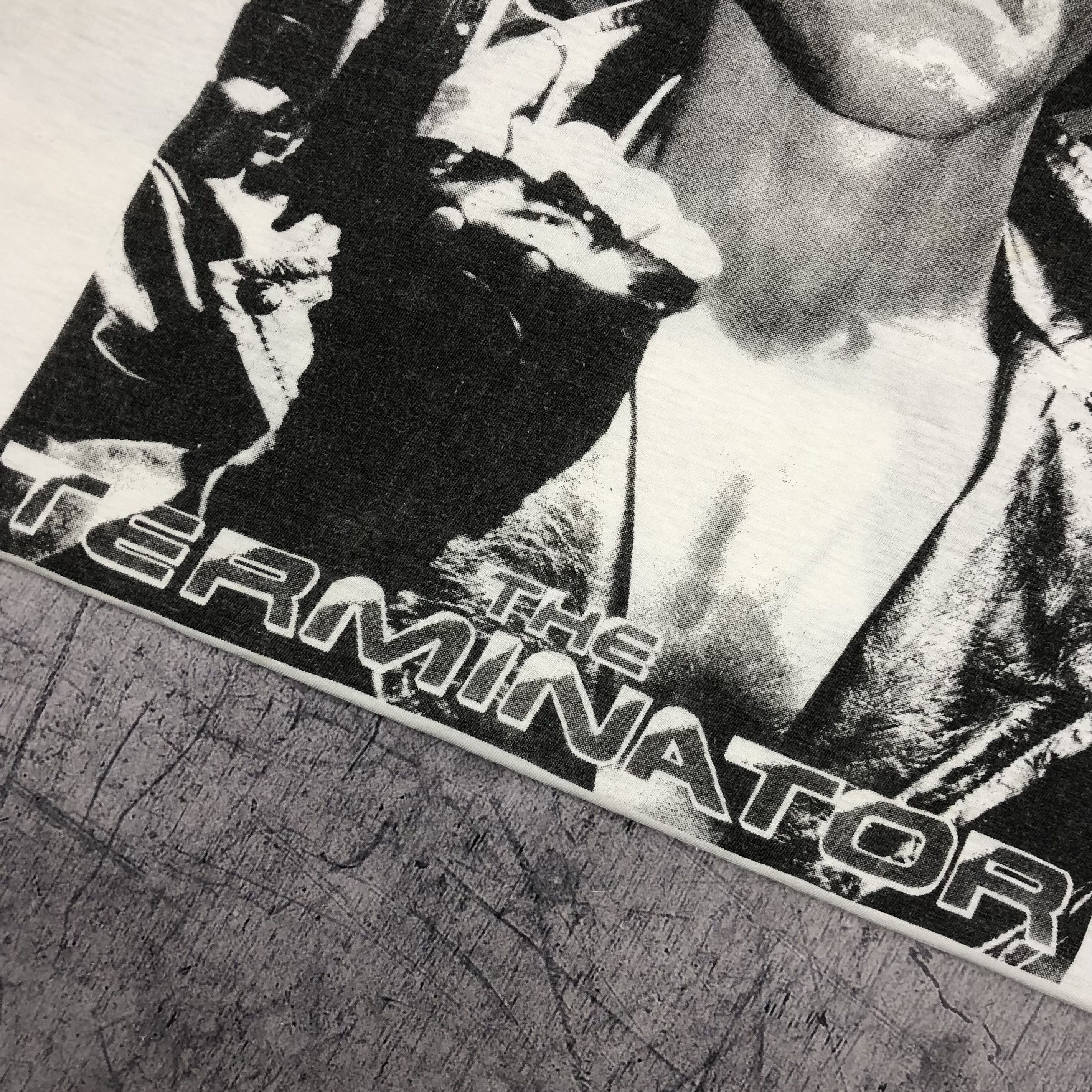 Vintage The Terminator Movie Film Schwarzenegger Rare Vintage Tee Size US L / EU 52-54 / 3 - 4 Thumbnail