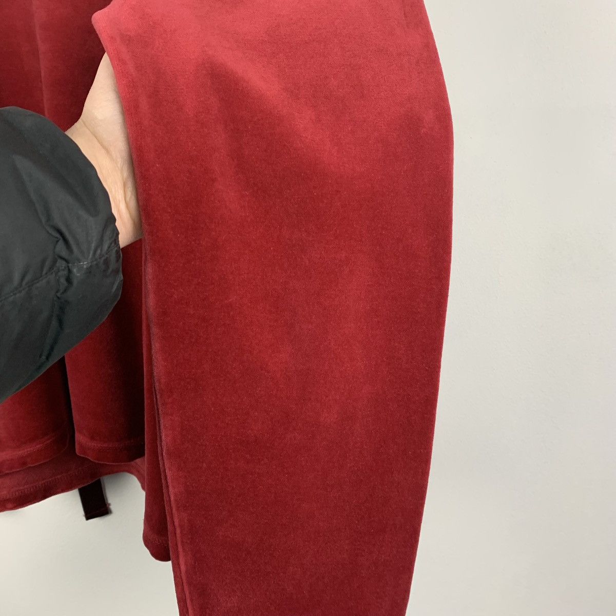 Gudrun Sjoden Velour Cardigan Size M Red Avant Garde