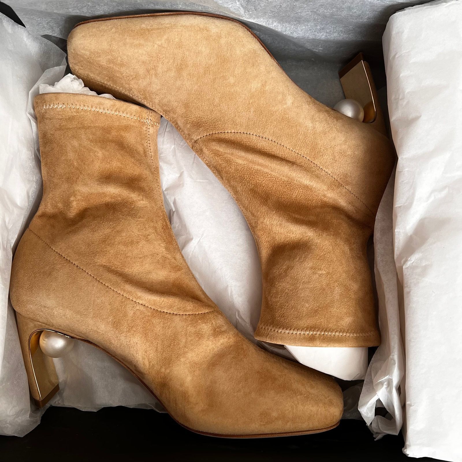 Nicholas Kirkwood NICHOLAS KIRKWOOD Maeva Brown Suede Ankle Boots, IT38 Size US 8 / IT 38 - 14 Thumbnail