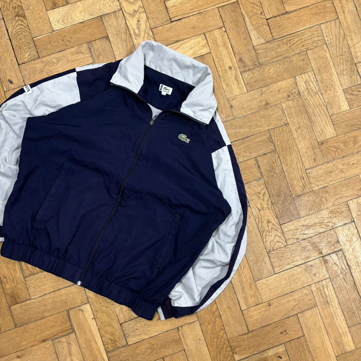 Lacoste Vintage Lacoste Track Jacket Embroidered Logo Drill Y2K USA Size US L / EU 52-54 / 3 - 1 Thumbnail