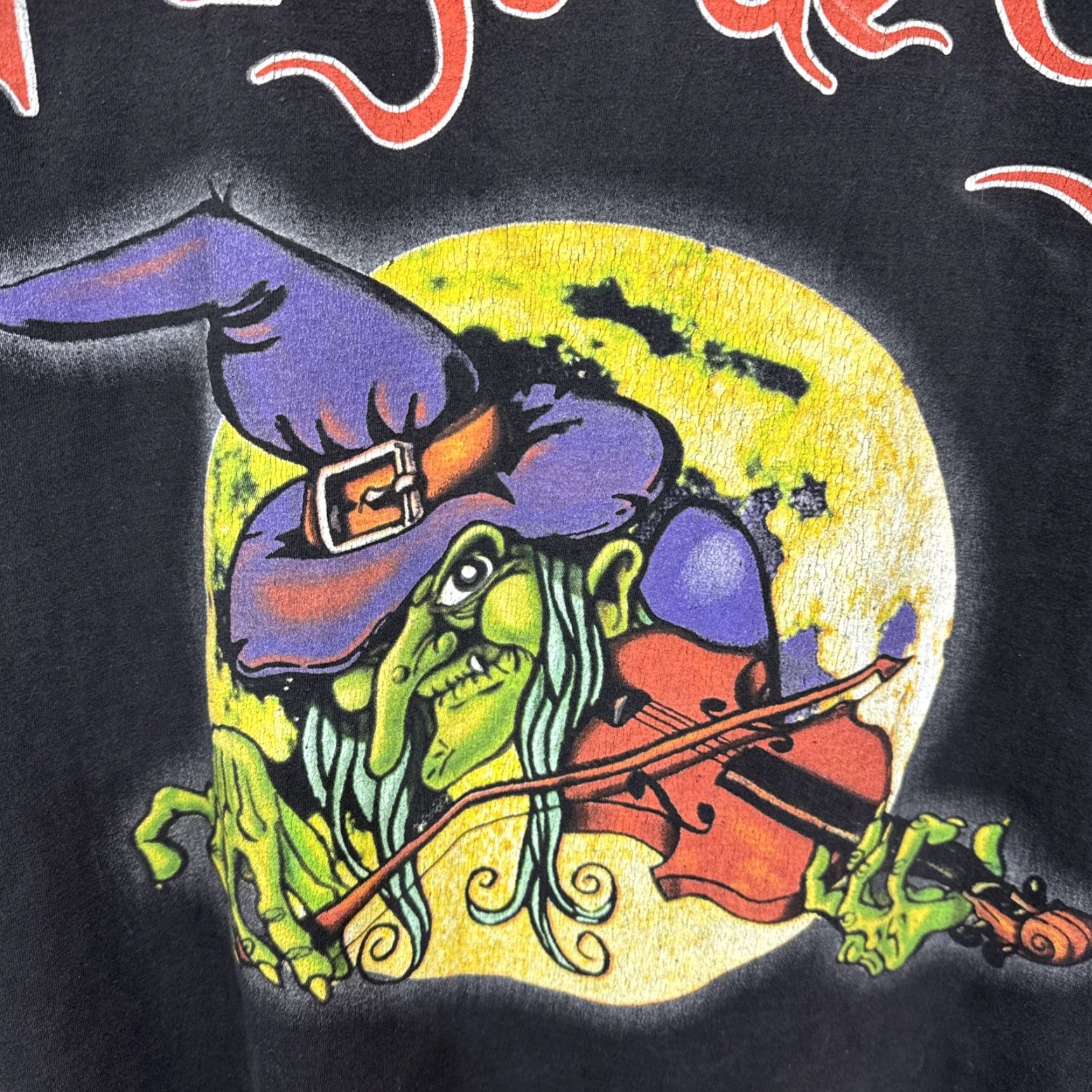 Folk VINTAGE Mago De Oz T-Shirt Large Black Folk Metal Witch Double-Sided 2000s Mens Size US L / EU 52-54 / 3 - 7 Thumbnail