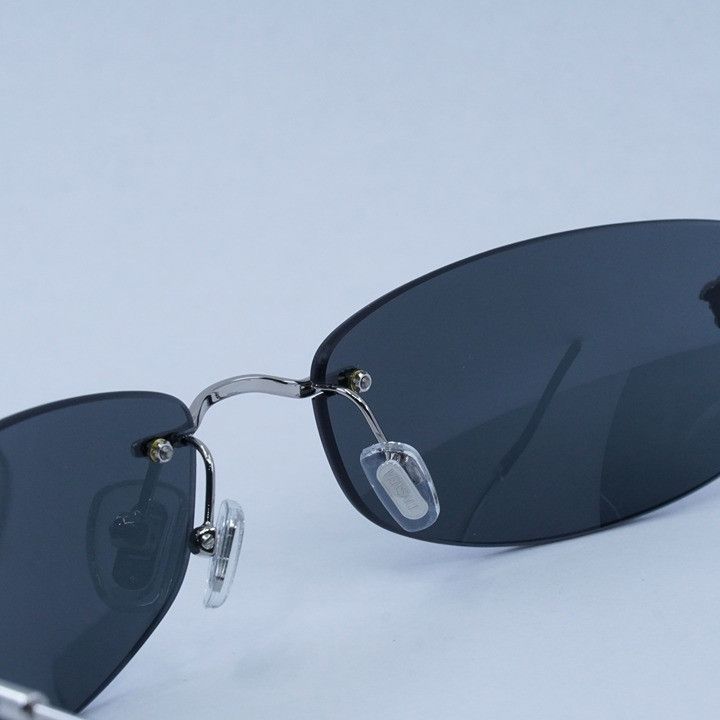 Versace Versace VE2279 100087 Rectangle Sunglasses - Silver Frame Size ONE SIZE - 8 Thumbnail