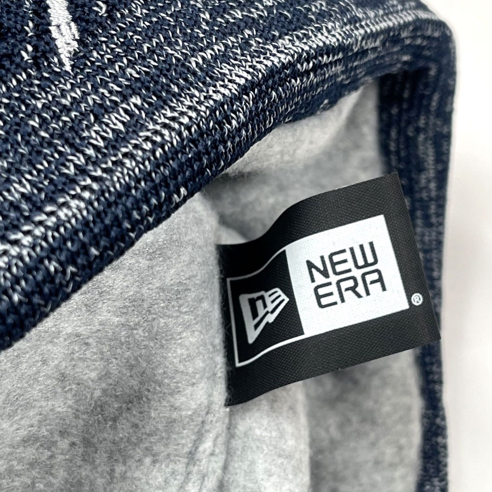 New Era New Era Beanie Adults Winter Snow Hat Cap 100% Polyester Navy Gray Striped Multicolor Size ONE SIZE - 7 Thumbnail