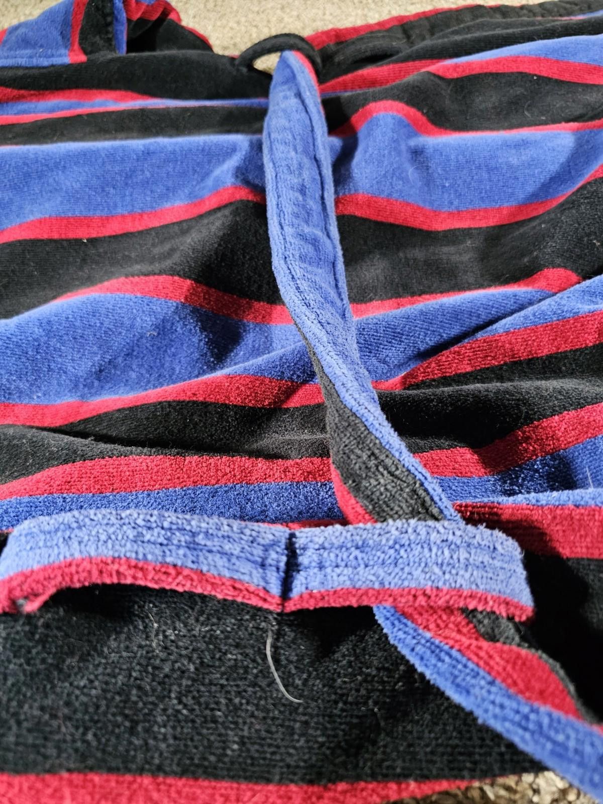 Designer Vintage Turkish Towel Robe OS 80s Hill & Archer Belted Thick Size ONE SIZE - 7 Thumbnail