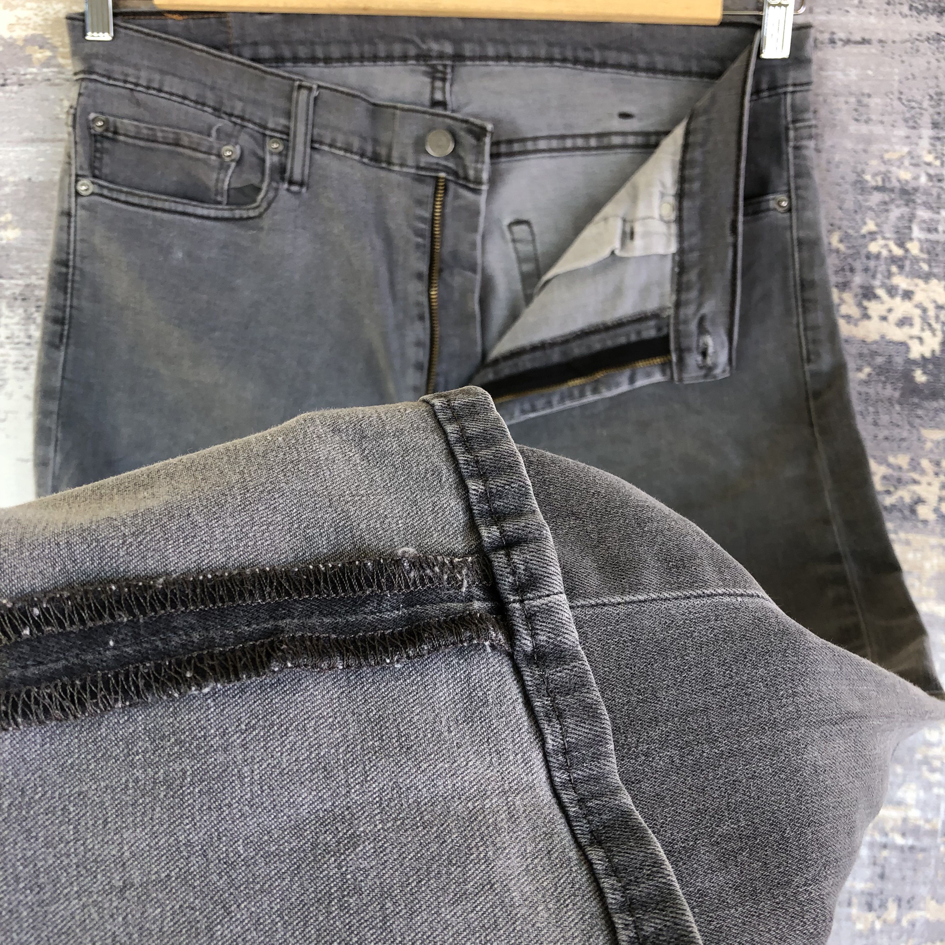 Levi's Vintage Y2K Levis 511 Ash Gray Jeans Levis Super Black Denim Size US 30 / EU 46 - 8 Thumbnail