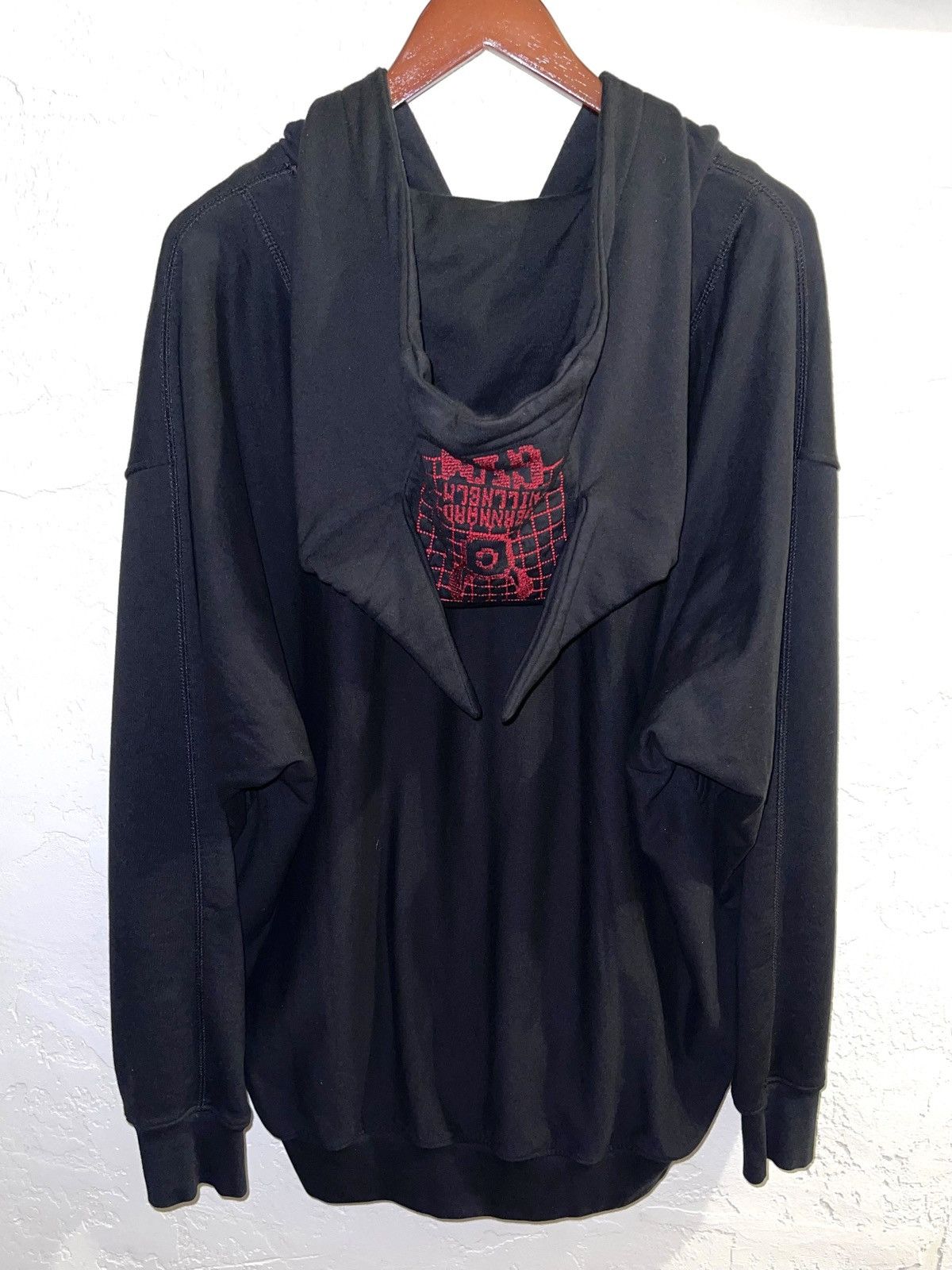 Bernhard Willhelm RARE Bernhard Willhelm GYM Black Pig Ears Zip-up Hoodie Size US L / EU 52-54 / 3 - 6 Thumbnail