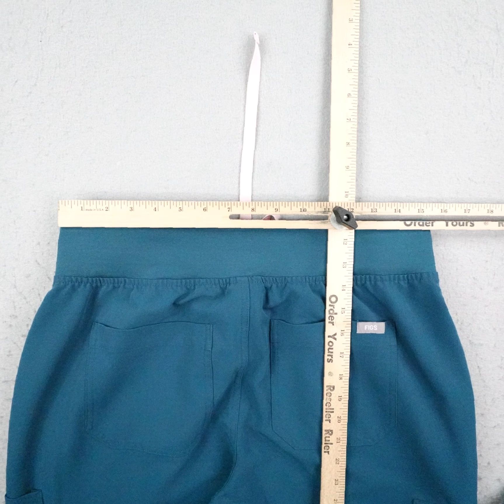 Vintage FIGS Pants Womens Large Blue Teal Yola Cargo Scrub Bottoms Nurse Medical 4911 Size 36" / US 14 / IT 50 - 7 Thumbnail