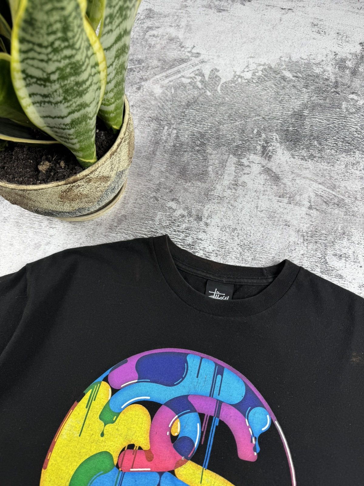 Stussy STUSSY Big SS Paint Mexico USA Rap 90S Hip Hop T Shirt Tee Size US M / EU 48-50 / 2 - 9 Thumbnail