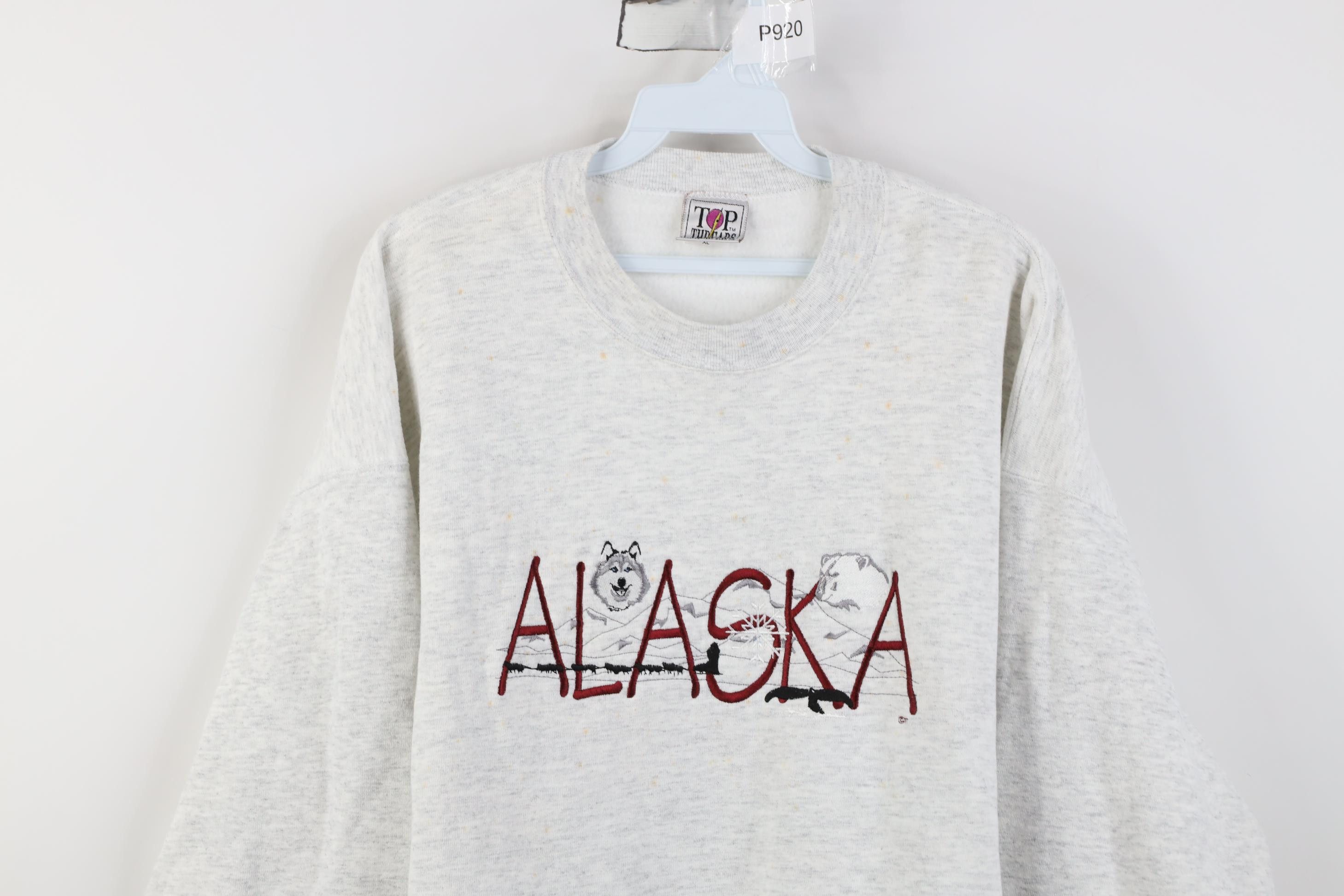 Vintage Vintage 90s Streetwear Alaska Polar Bear Sweatshirt USA Size US XL / EU 56 / 4 - 2 Thumbnail
