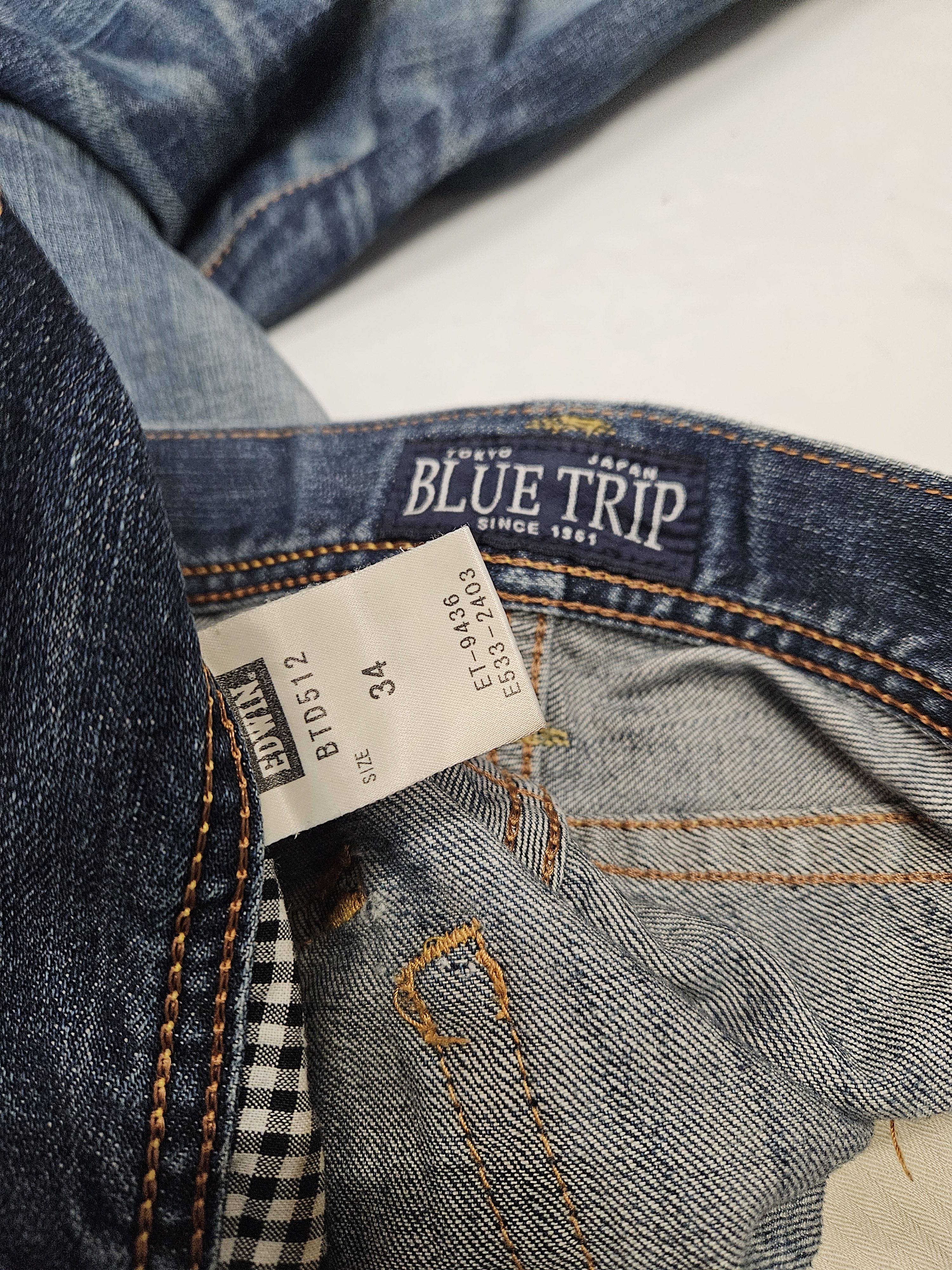 Edwin Edwin blue trip distressed washed bootcut denim Size US 34 / EU 50 - 19 Thumbnail