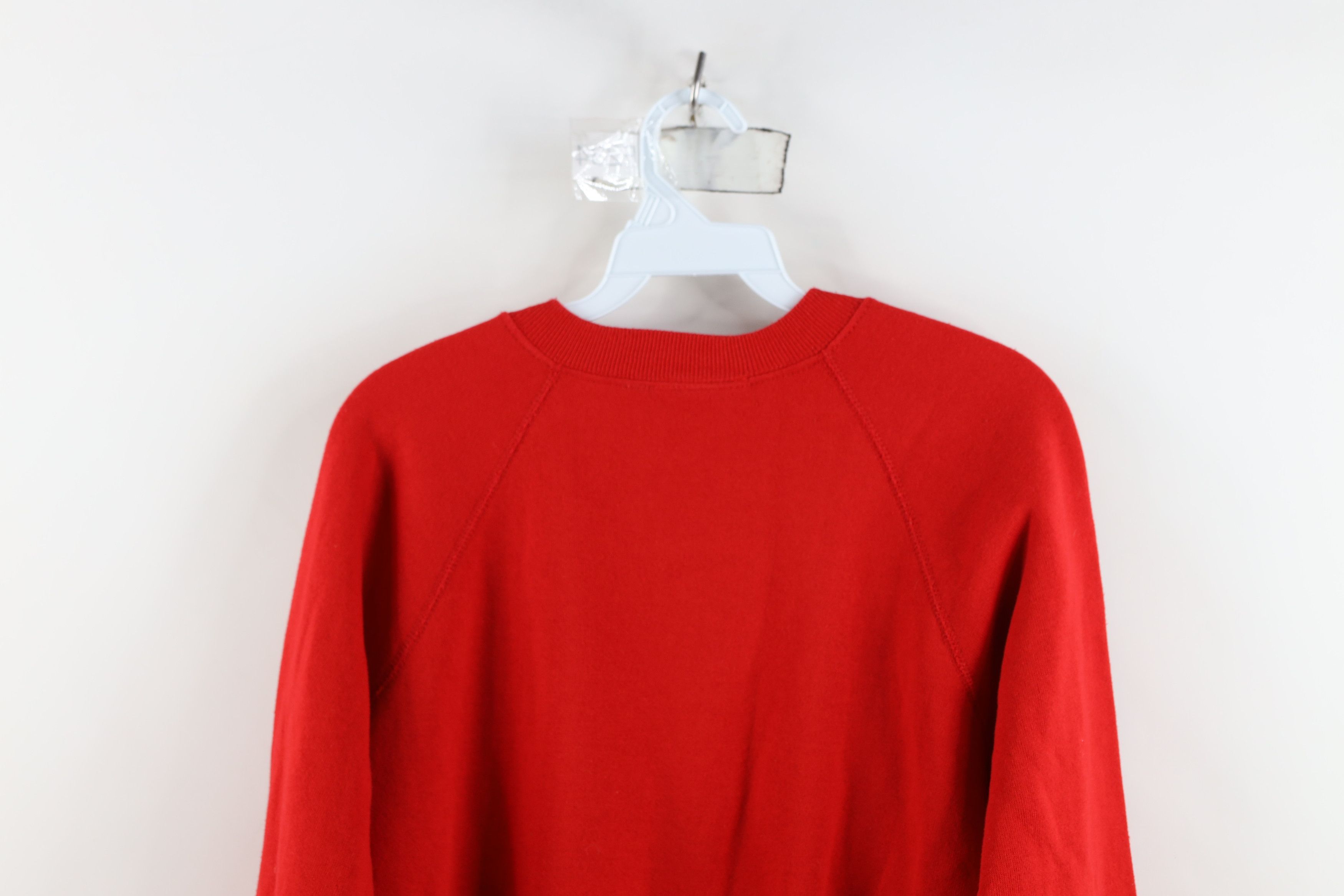 Vintage Vintage 80s Christmas Duck the Halls Sweatshirt Red USA Size M / US 6-8 / IT 42-44 - 12 Thumbnail