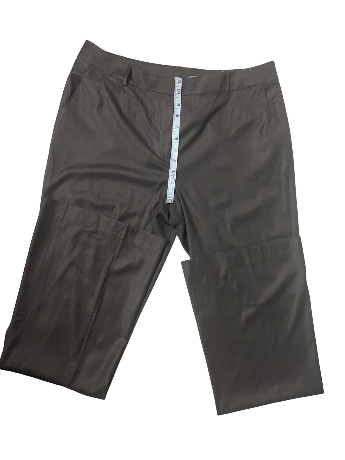 St. John St. John Brown Wool Blend Pants Size 14 Size 30" / US 8 / IT 44 - 6 Thumbnail