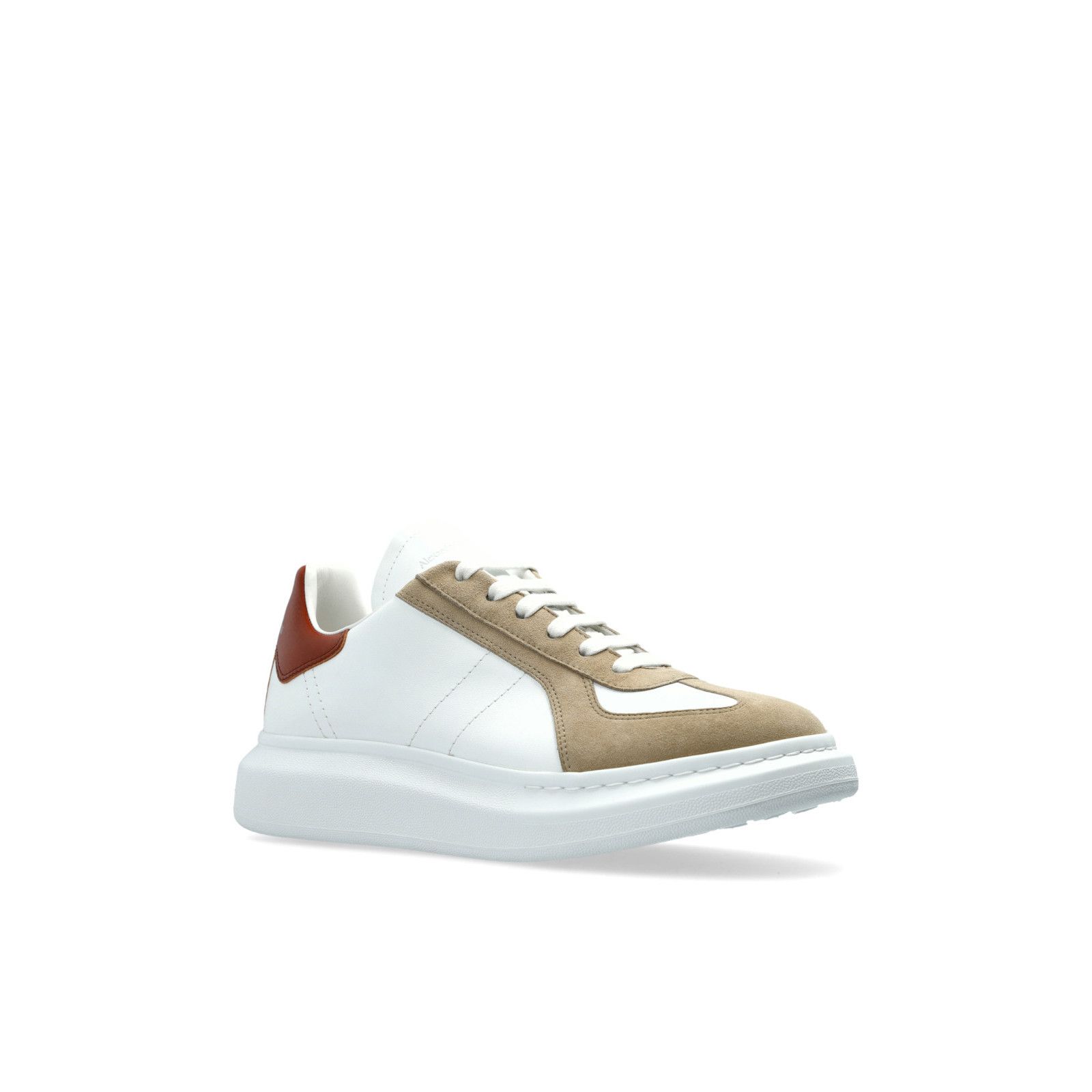Alexander McQueen ALEXANDER MCQUEEN Oversized Retro $830 Men's White/Red Leath Size US 8 / EU 41 - 2 Thumbnail