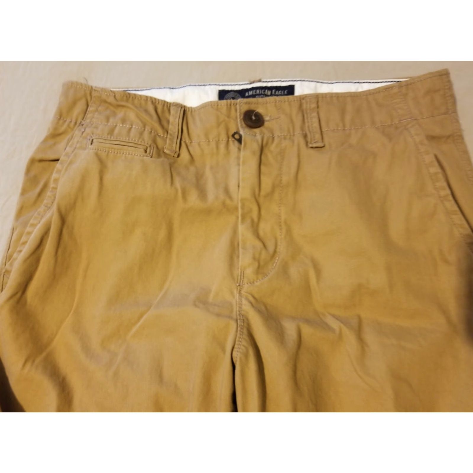 American Eagle Outfitters VINTAGE American Eagle Outfitters Khaki Dress Pants 29x30 Cotton Slack Chino Trouser Mens Beige 29x30 Regular Inches Pants Size US 29 - 4 Thumbnail