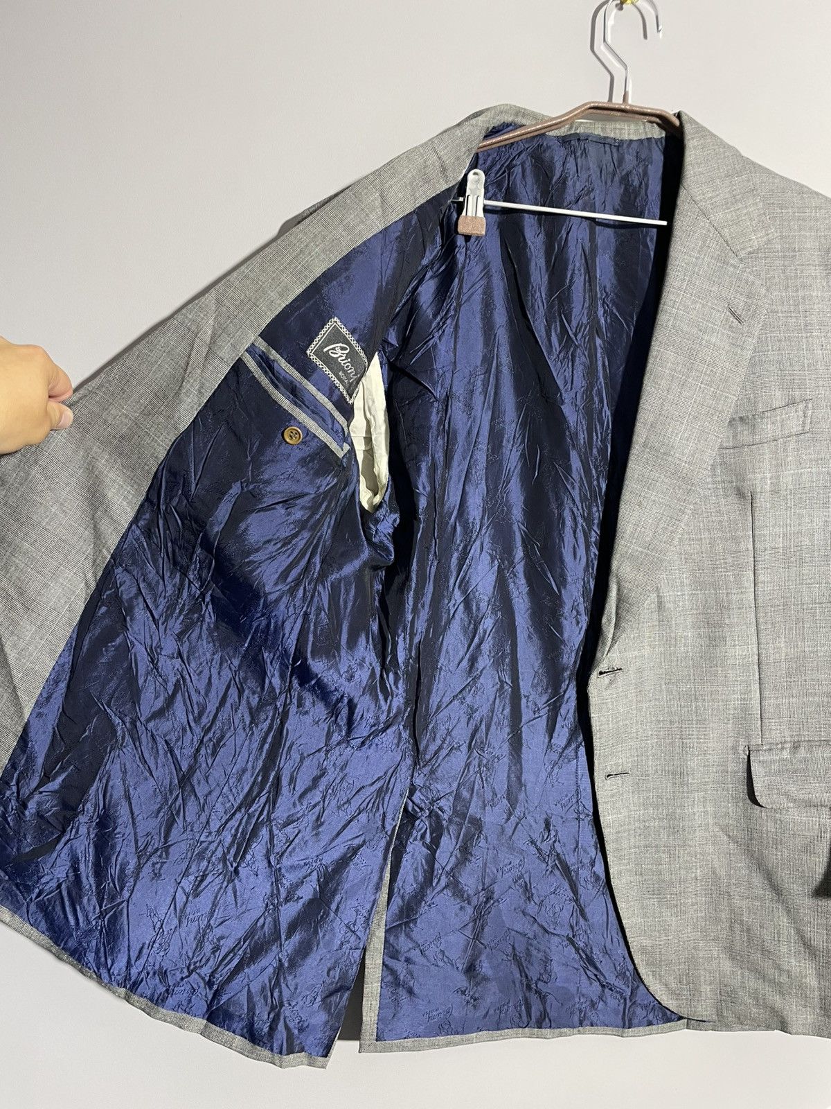 Vintage Brioni Wool Gray Blazer size 54
