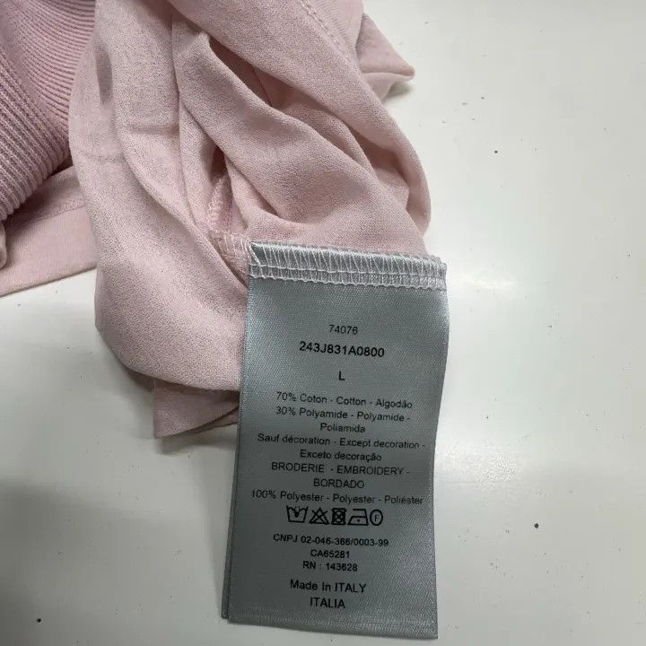 Dior Dior Dior Men's Long Sleeve Polo Shirt in Pink 0079-2507 Size US L / EU 52-54 / 3 - 4 Thumbnail