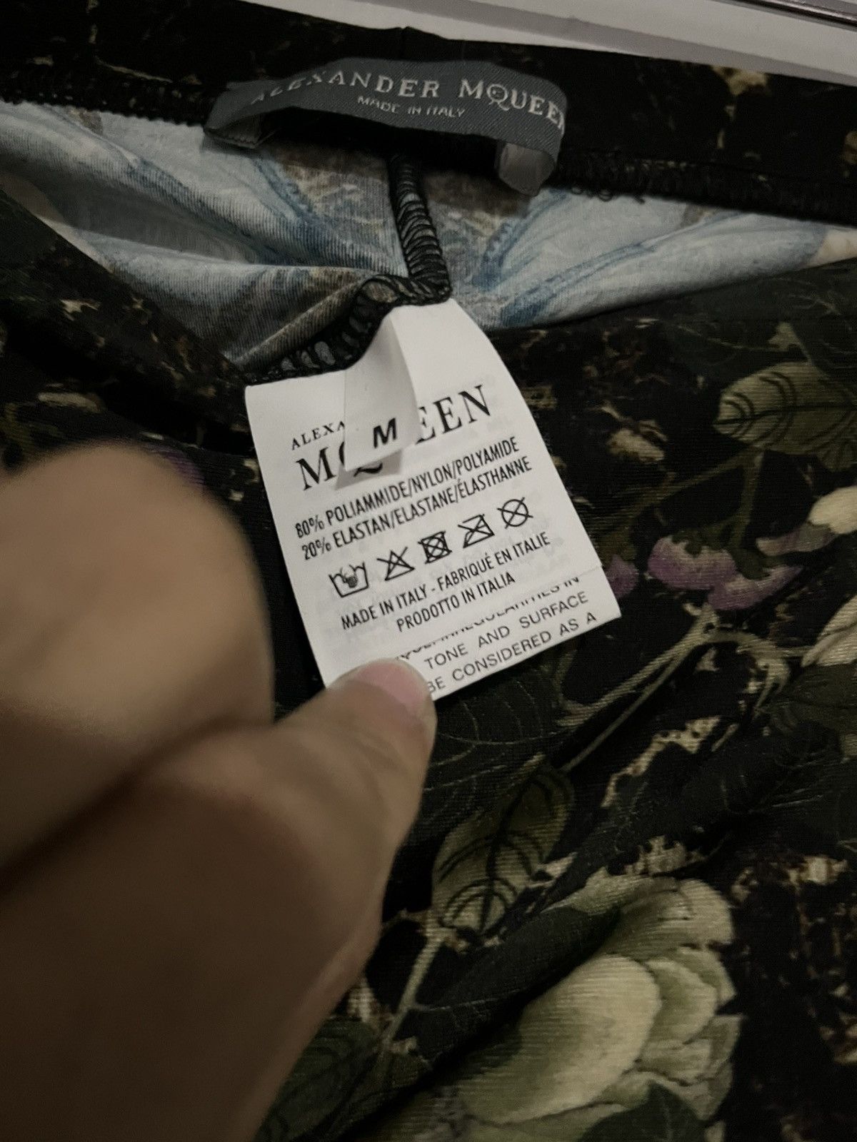 Alexander McQueen Alexander McQueen Dragonfly & Flower Print Leggings Size 28" / US 6 / IT 42 - 4 Thumbnail