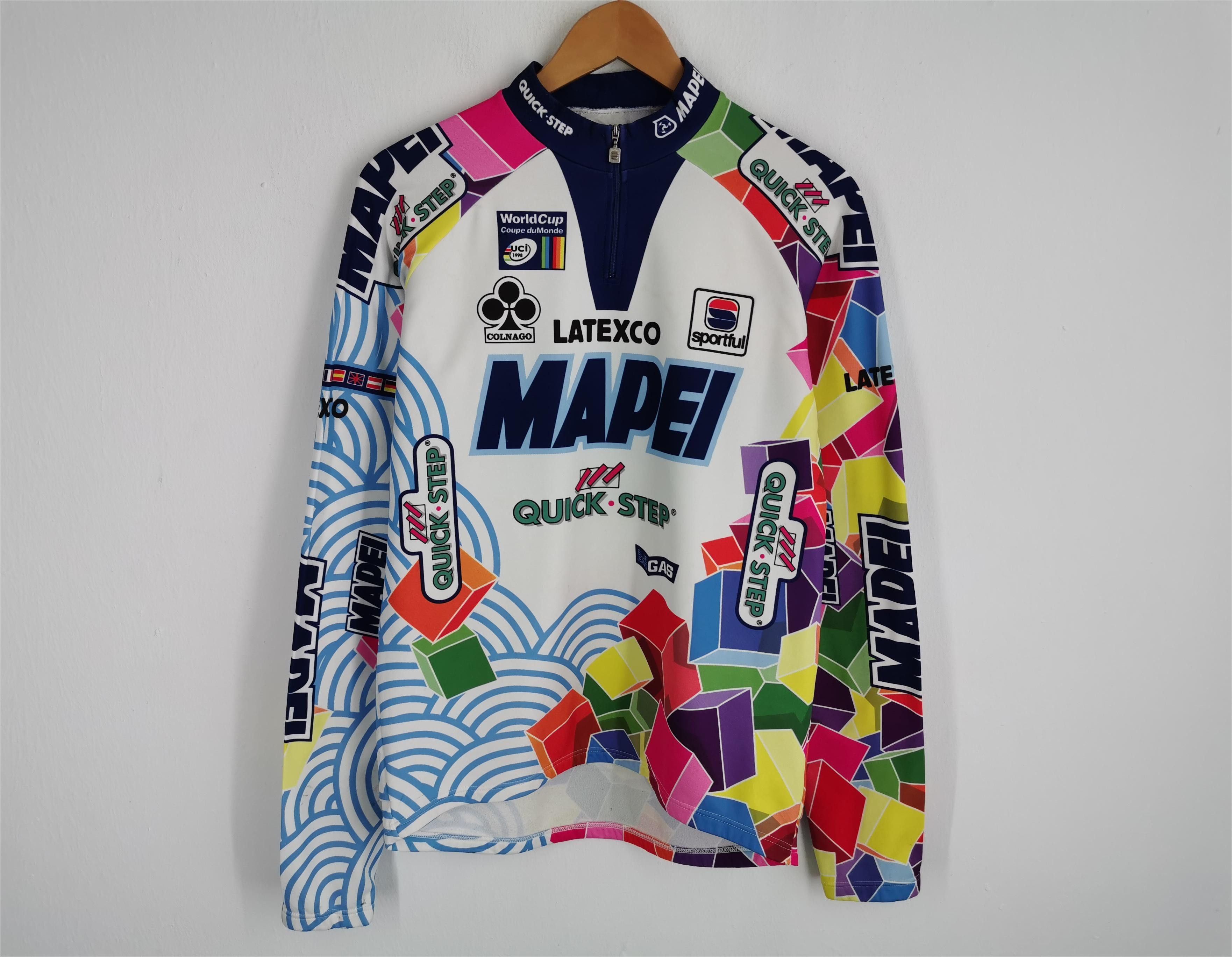 Vintage 90s Mapei Quick Step Sportful Cycling Jersey