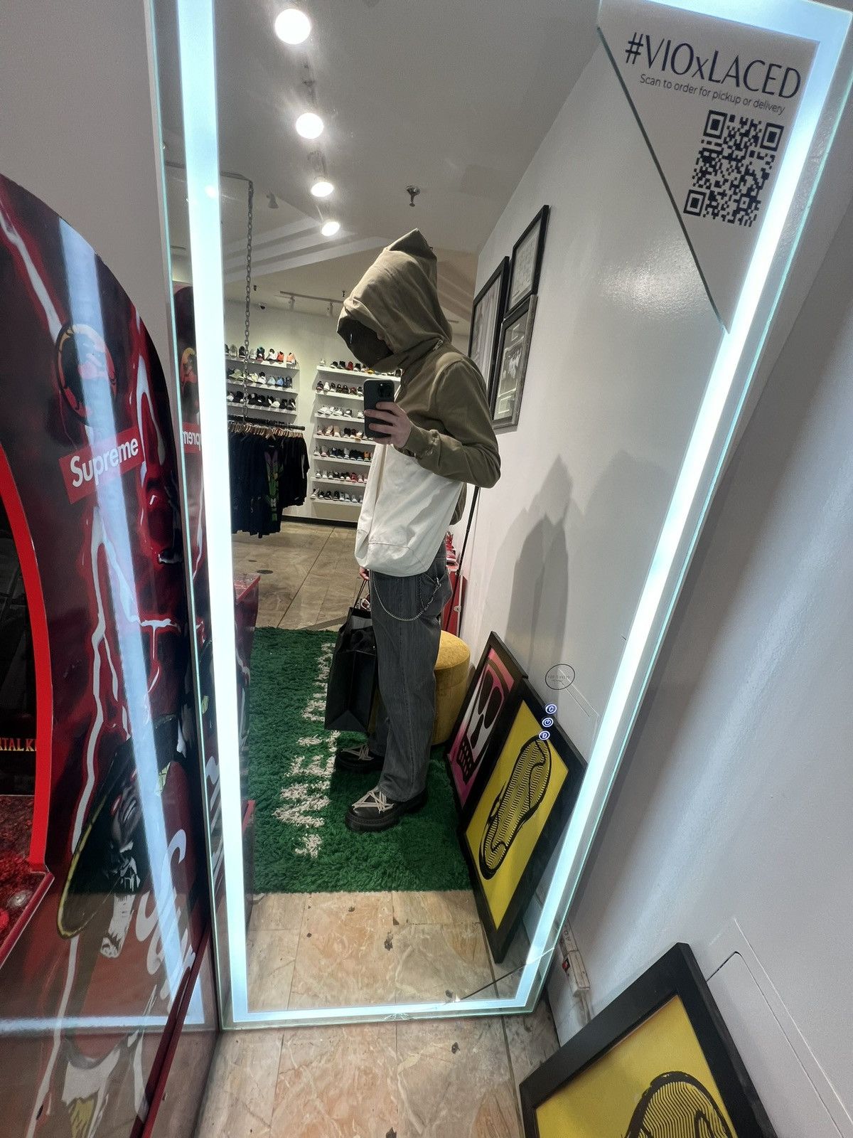 Rick Owens Drkshdw rick owens drkshdw mountain hoodie in taupe/green color Size US XL / EU 56 / 4 - 8 Thumbnail