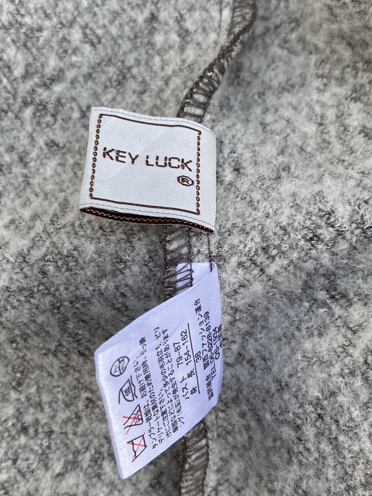 Japanese Brand × Vintage Vtg Key Lock Wool Jacket Button Up Size M / US 6-8 / IT 42-44 - 7 Thumbnail