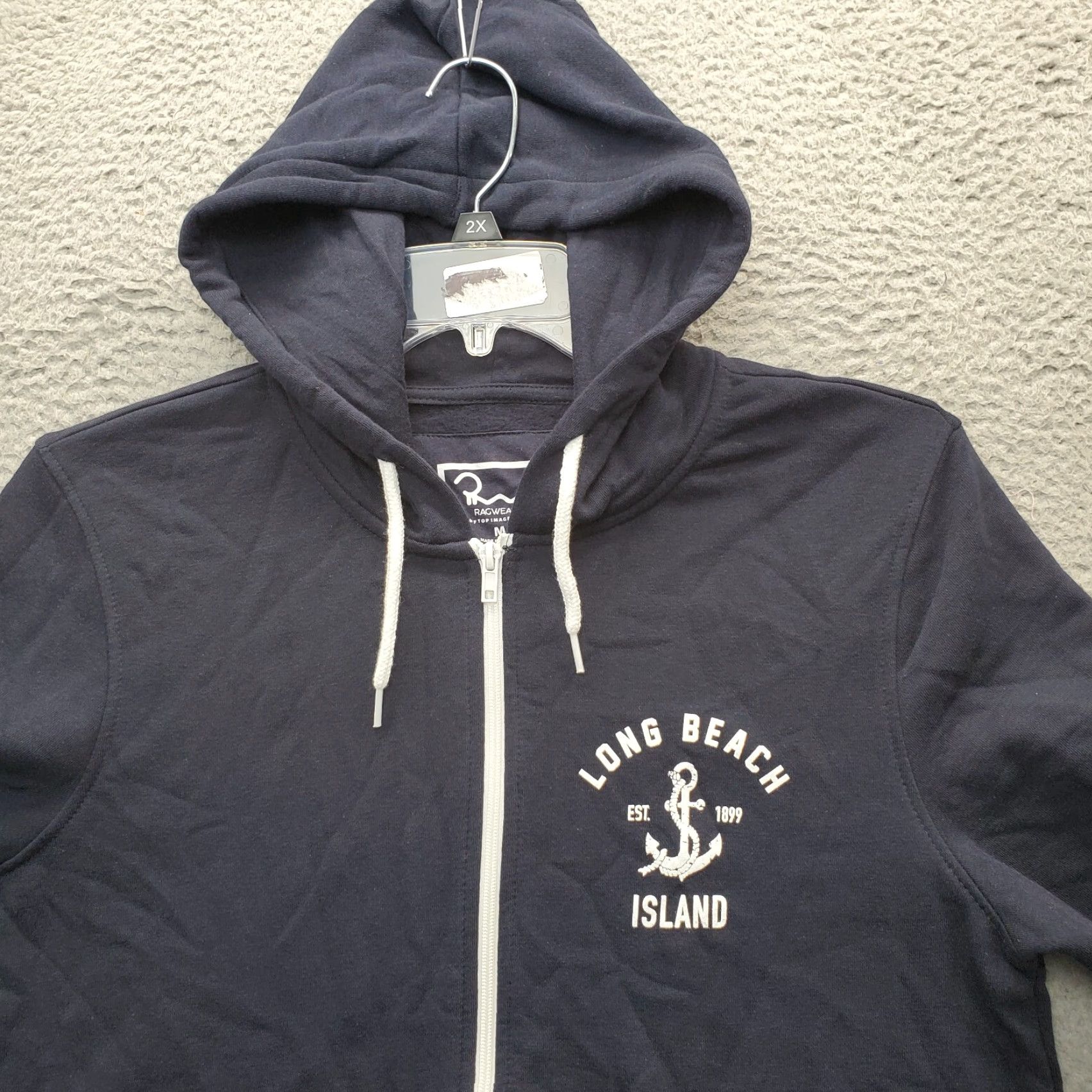 Vintage Ragwear LBI Long Beach Island Hoodie Womens M Navy Full Zip Hoodie Size M / US 6-8 / IT 42-44 - 6 Thumbnail
