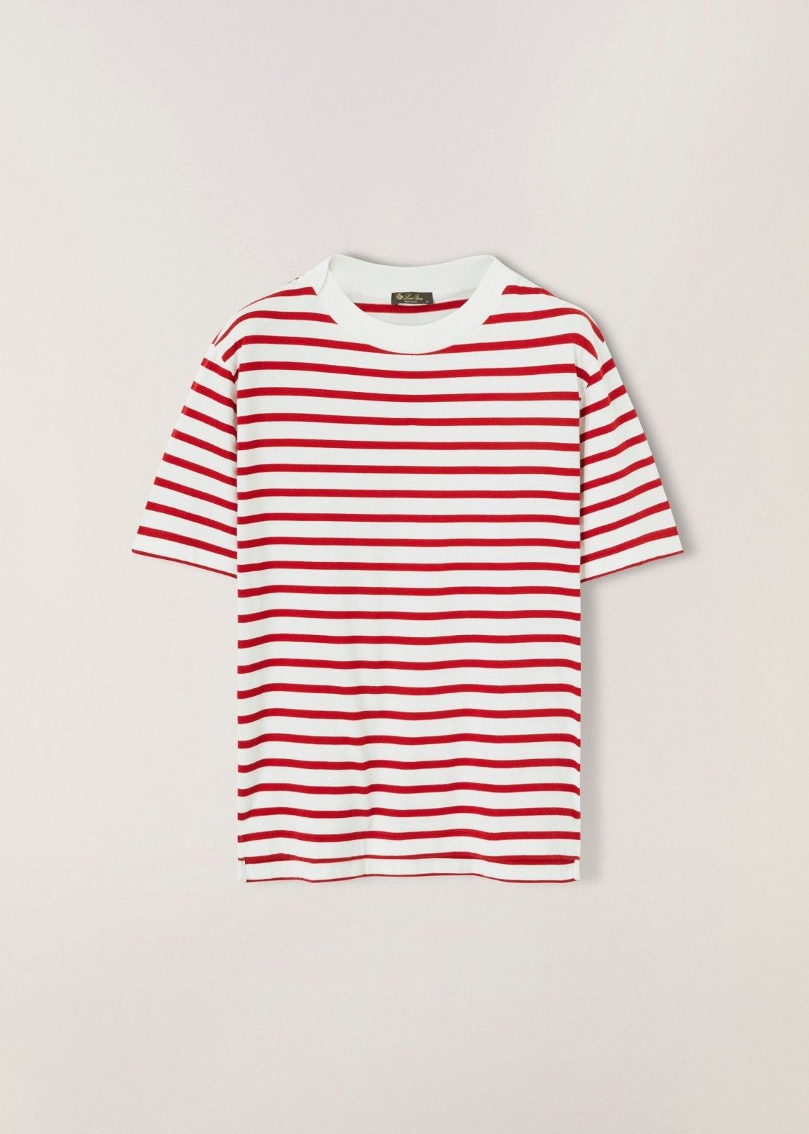 Loro Piana o1srvl11e0924 Rio Short Sleeve T-Shirt in White/Red Size US S / EU 44-46 / 1 - 1 Thumbnail