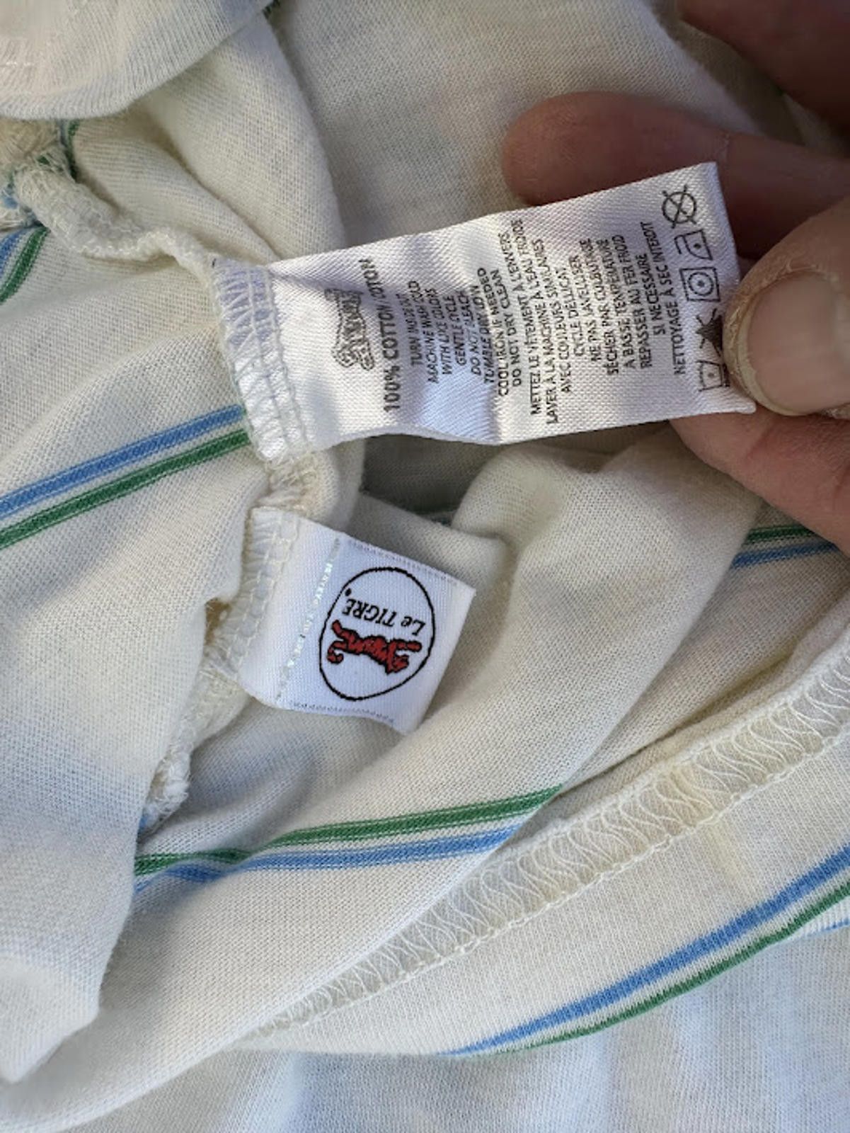 Le TIGRE Le Tigre White Stripe Polo Shirt Medium Size US M / EU 48-50 / 2 - 6 Thumbnail