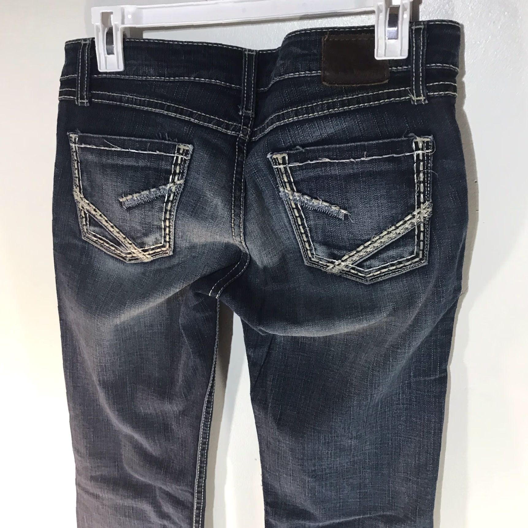 BKE BKE Sabrina Wide Leg Jeans Womens Size 26 Dark Faded Blue Denim Size 26" / US 2 / IT 38 - 4 Thumbnail