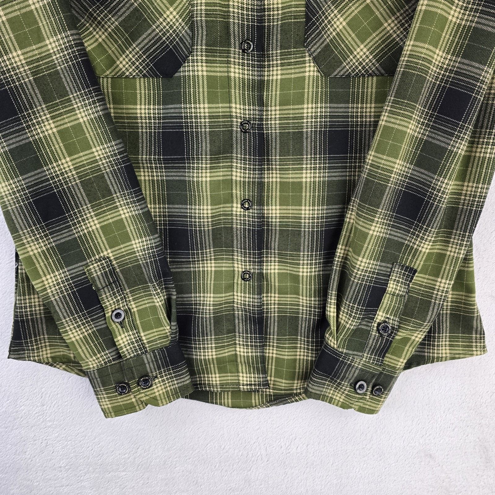 Dixxon Dixxon Action Flannel Shirt Womens Medium Green Black Plaid Size M / US 6-8 / IT 42-44 - 5 Thumbnail