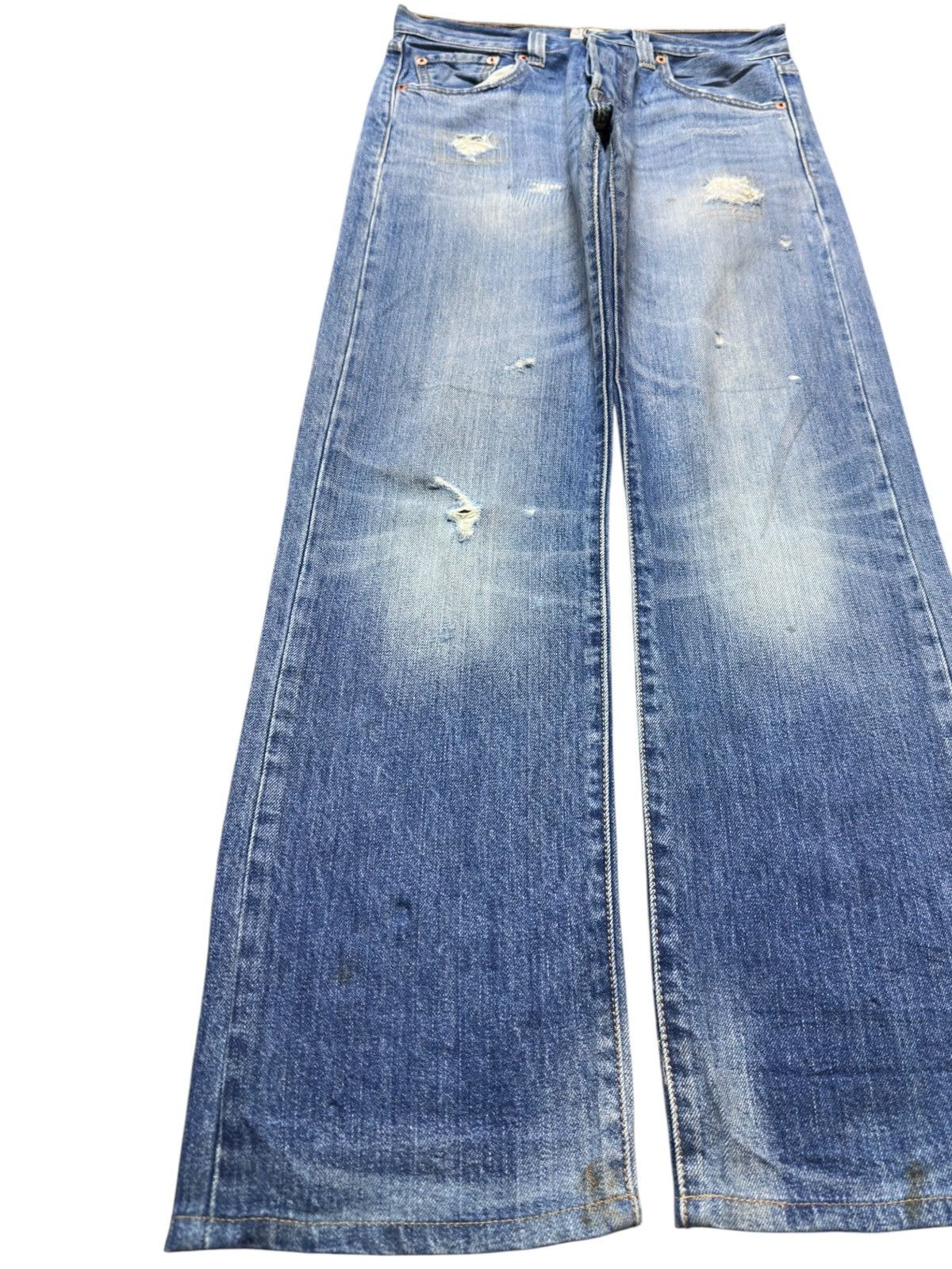 Levi's Vintage Levi’s 501 Faded Ripped Distressed Denim Size US 28 / EU 44 - 3 Thumbnail