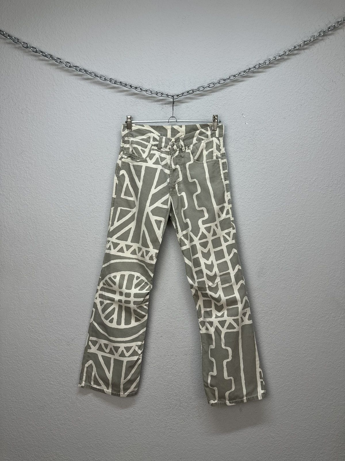Japanese Brand Vintage Diesel Reckflay Special Flared Faded denim Jeans Y2K Size 29" - 2 Thumbnail