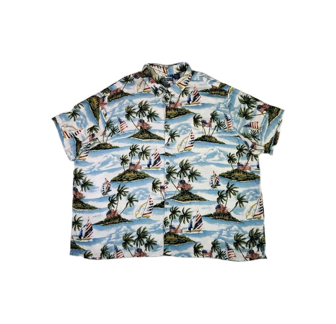 Campia Moda Campia Moda Hawaiian Shirt 4XL Tropical Island Short Sleeve Size US XXL / EU 58 / 5 - 1 Thumbnail