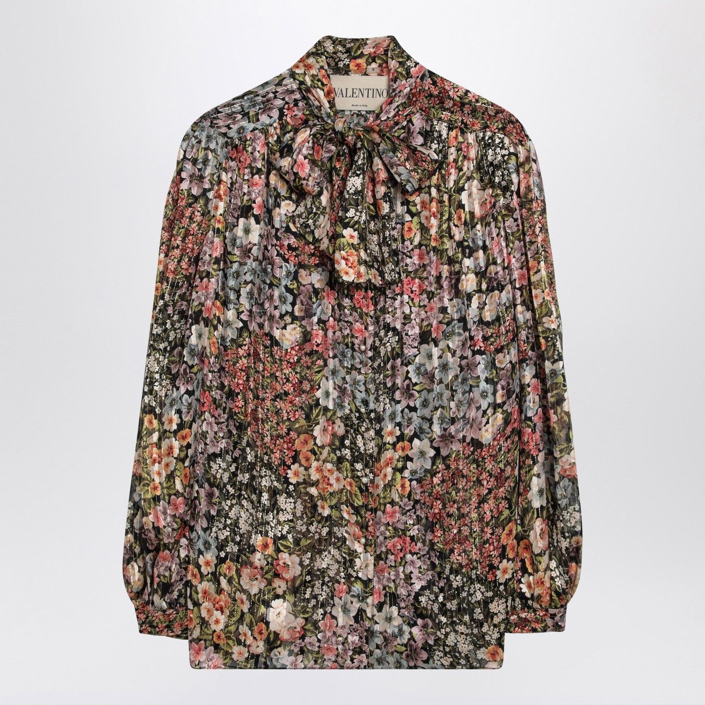 Valentino Valentino Silk Blouse With Floral Print Size M / US 6-8 / IT 42-44 - 1 Thumbnail