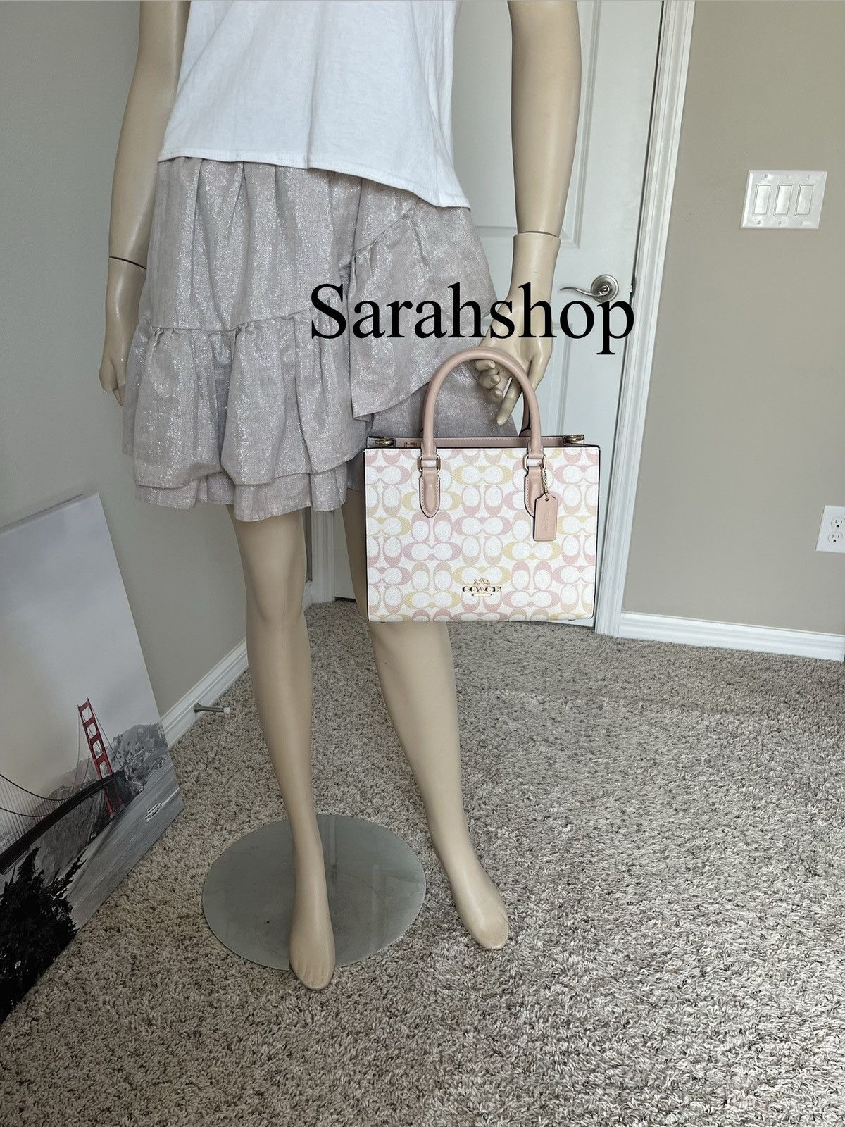 Coach Coach Maggie Small Tote Bag In Pretty Signature Canvas Size ONE SIZE - 6 Thumbnail