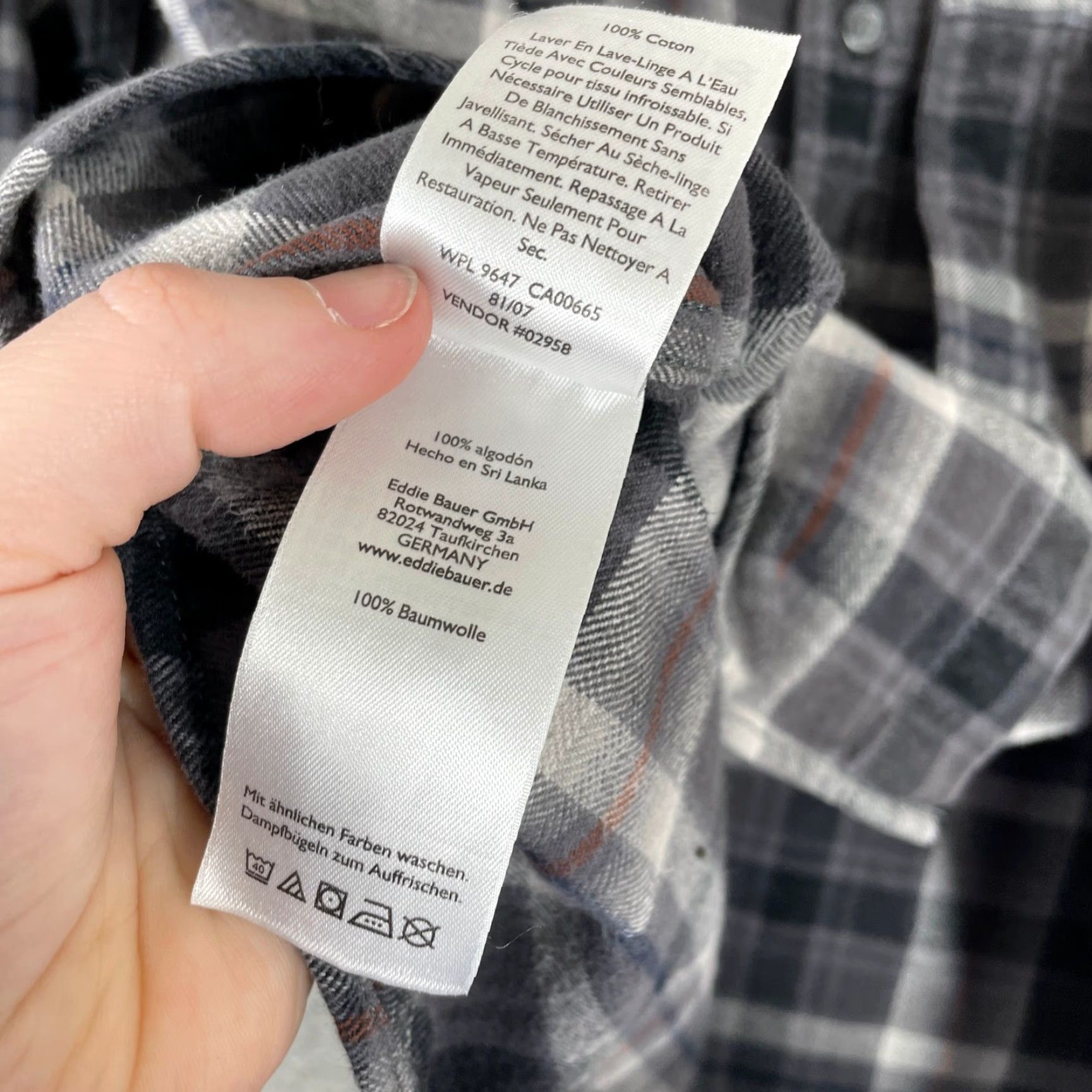 Eddie Bauer Eddie Bauer Flannel Shirt Mens L Gray Plaid Long Sleeve Button Down Outdoor Casual Workwear Classic Fit Size US L / EU 52-54 / 3 - 7 Thumbnail