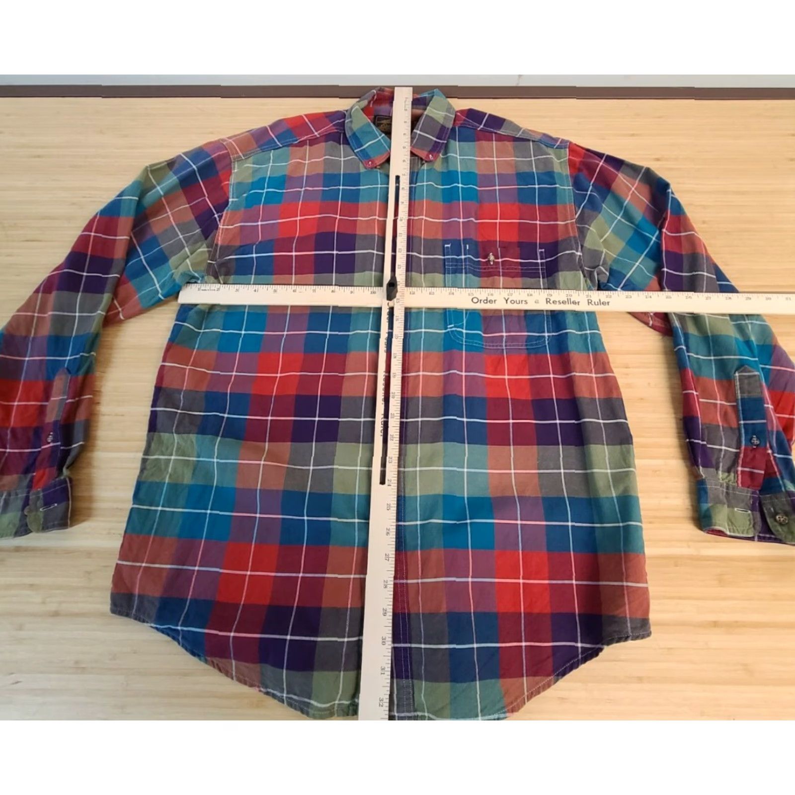 Eddie Bauer Eddie Bauer Shirt Plaid Pocket L/S Button-Down Multicolor XL Mens Large Casual Pocketed Size US XL / EU 56 / 4 - 3 Thumbnail