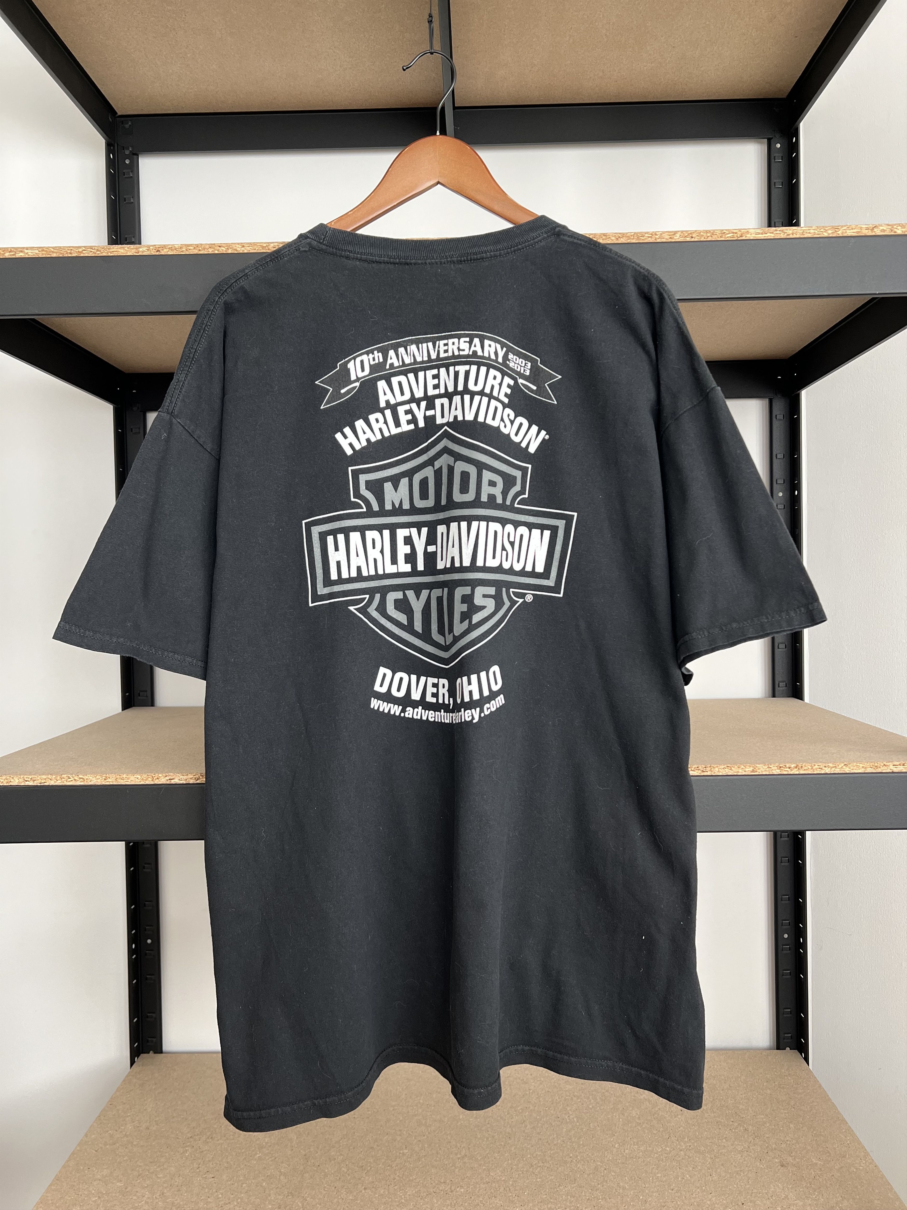 Harley Davidson Vintage 2013 Harley Davidson Sexy Girl Ohio Black T-shirt Size US XL / EU 56 / 4 - 2 Thumbnail
