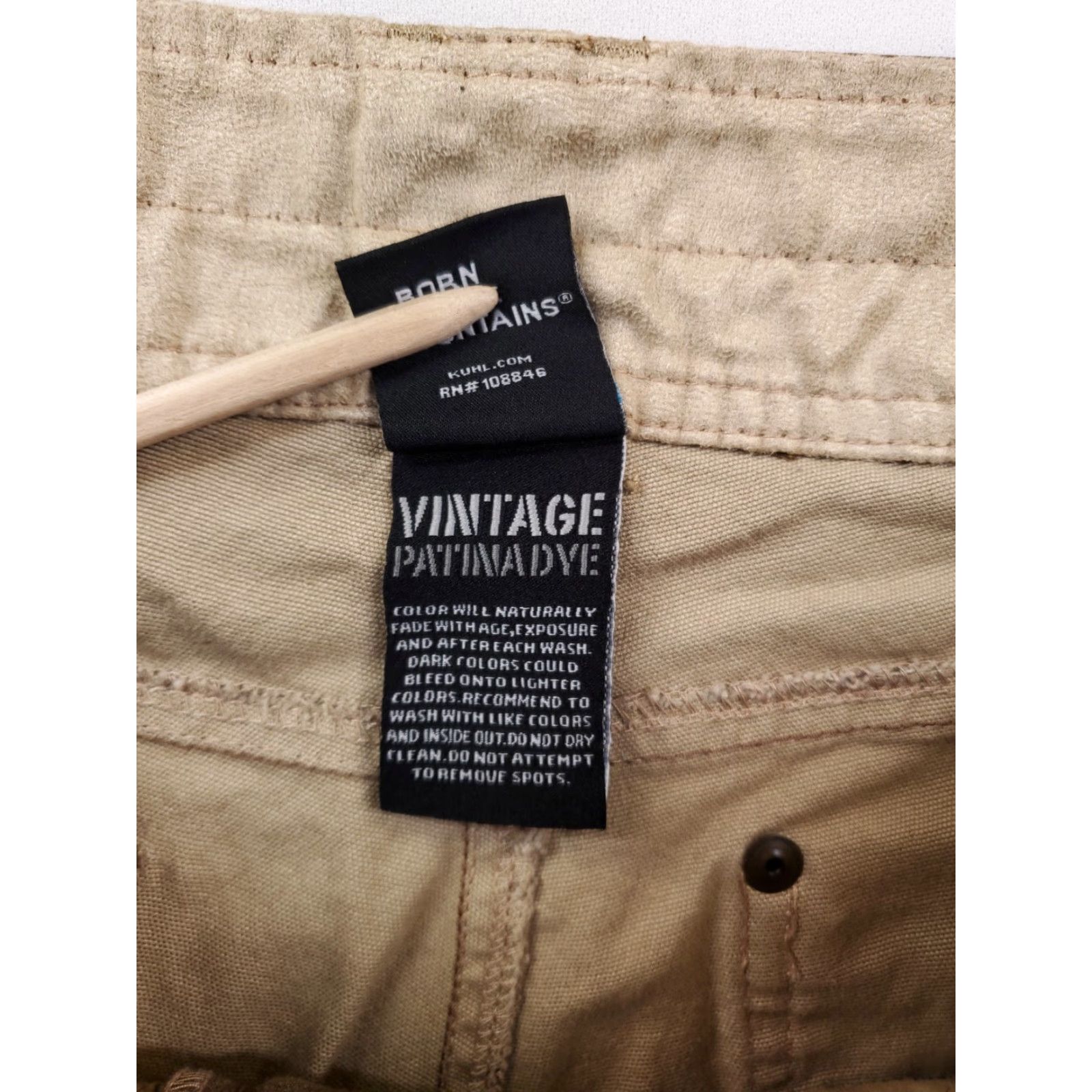 Vintage VINTAGE Kuhl Kanvus Jeans Brown Mens Pants 32 x 30 32 x 29 Actual Inseam 29 Chino Patina Dye Mens Size US 32 / EU 48 - 3 Thumbnail