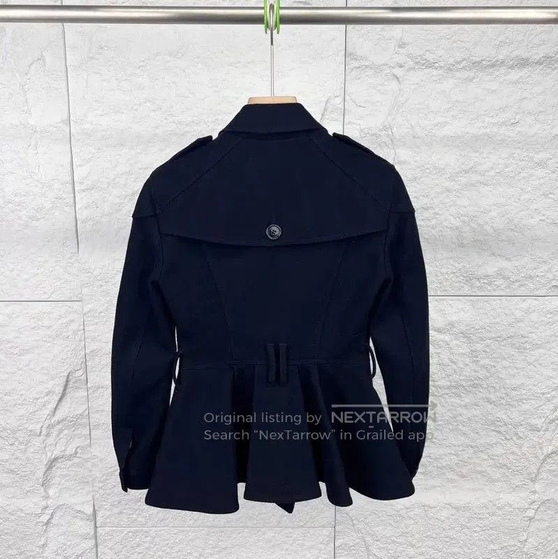 Burberry Burberry Black Cotton Women's Coat. Size XXS / US 00 / IT 34 - 2 Thumbnail
