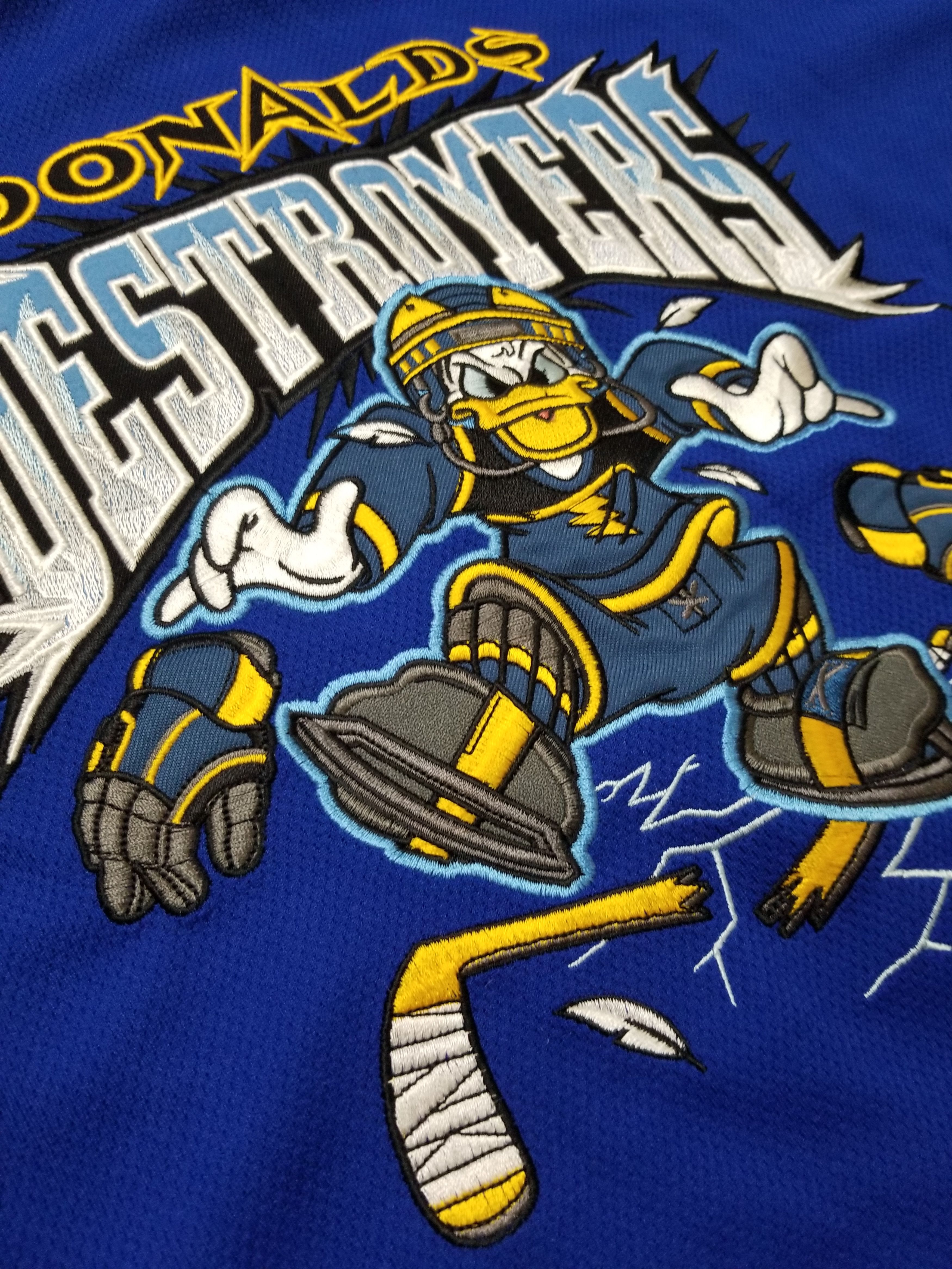 Disney Walt Disney World Kids Donald's Destroyers Hockey Jersey Size US L / EU 52-54 / 3 - 14 Thumbnail