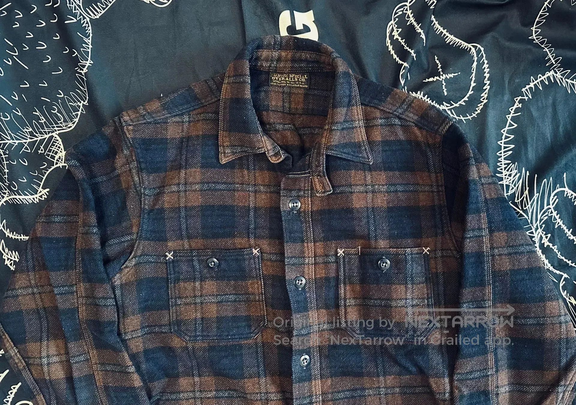 Japanese Brand Thick Wool Flannel Shirt for Winter. Size US M / EU 48-50 / 2 - 2 Thumbnail