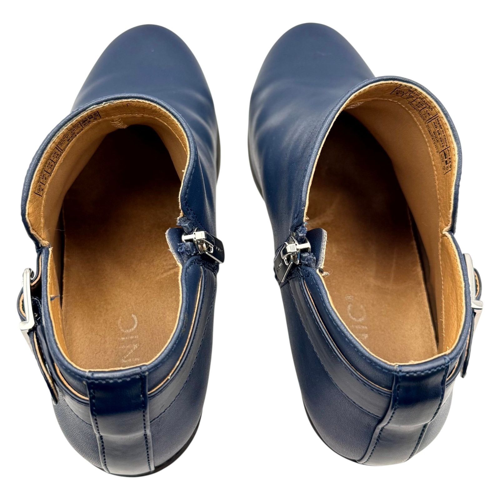 Vionic Vionic Millie Ankle Boot Leather Orthaheel Comfort Navy 8W Size US 8 / IT 38 - 5 Thumbnail