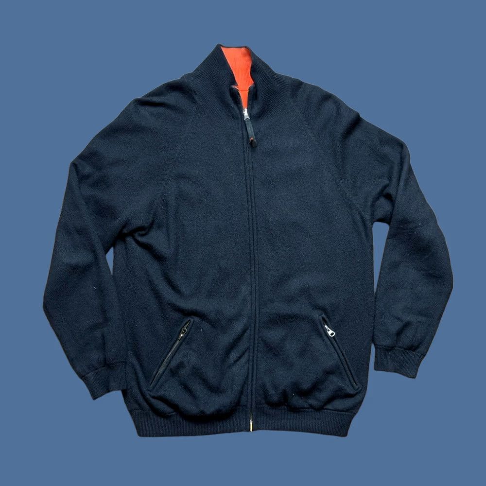 Y-3 Y-3 Yohji Yamamoto 100% Cashmere Reversible Sweater Jacket XL Black Orange Blaze Vintage Men’s Full Zip Size US XL / EU 56 / 4 - 1 Thumbnail