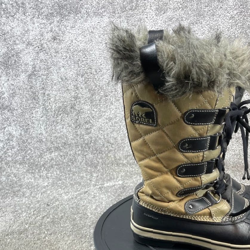 SOREL Sorel Tofino Boots Womens Mid-Calf Beige Leather Round Toe Snow Winter Leather Shaft Lace Up Casual - Womens Boots Size US 6.5 / IT 36.5 - 7 Thumbnail