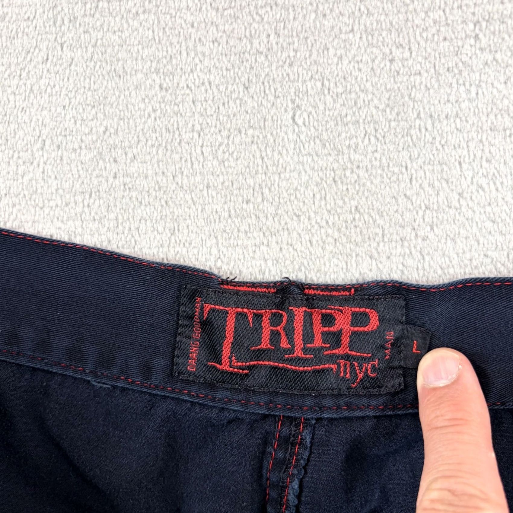 Tripp NYC VINTAGE TRIPP NYC Daang Goodman Pants Large Goth Rave Baggy 90's Zipper Wide Leg Size US 33 - 2 Thumbnail