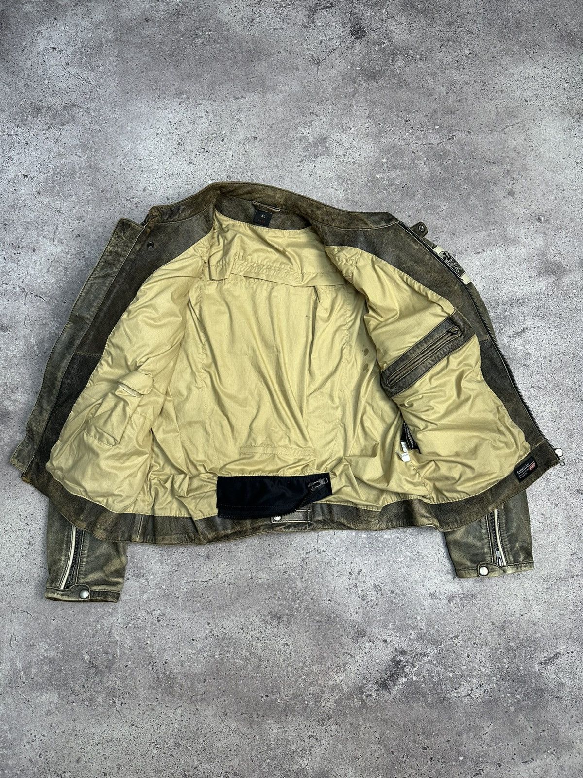If Six Was Nine Vintage Racing Leather Jacket Biker Spirit Motors Y2K Size US L / EU 52-54 / 3 - 12 Thumbnail