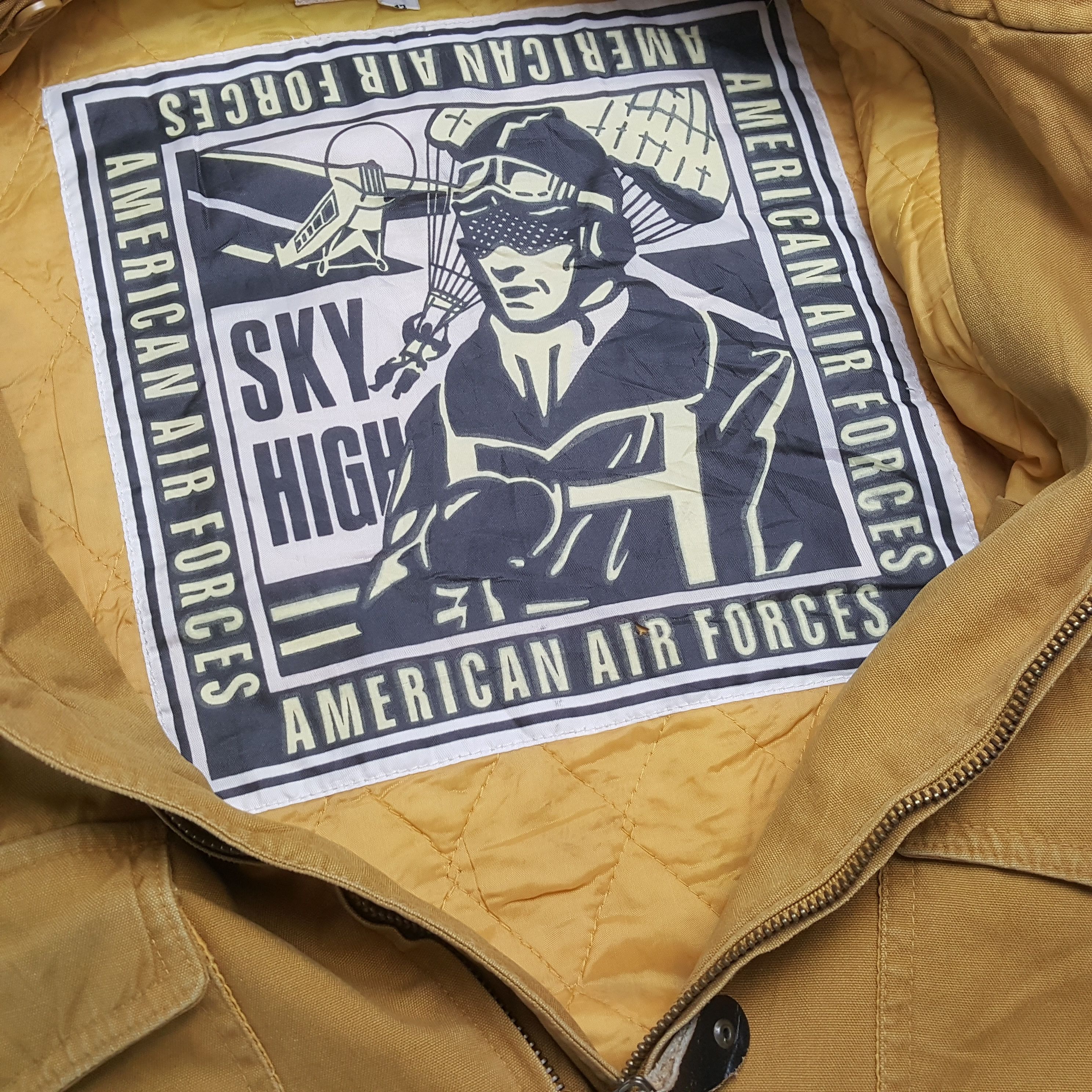 Vintage US AIR FORCE Parachute Jumping Blue Sky Jacket Size US XL / EU 56 / 4 - 7 Thumbnail