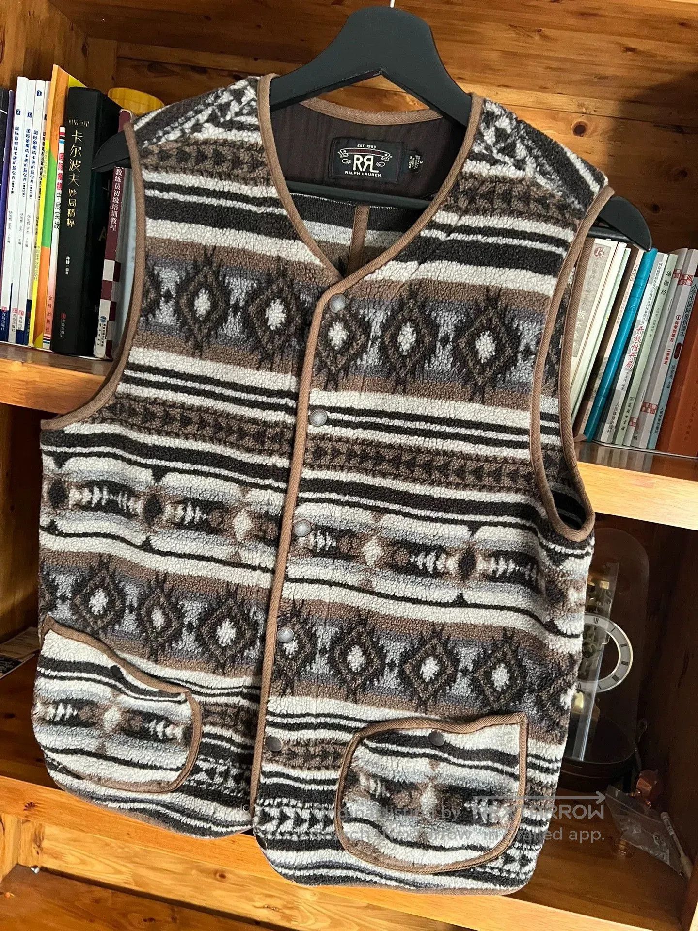RRL Ralph Lauren wool navajo vest by double rl. Size US M / EU 48-50 / 2 - 3 Thumbnail