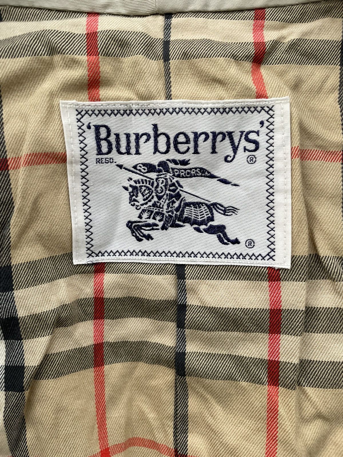 Burberry Prorsum × Vintage Vintage Burberrys Double Breasted Nova Check Trench Jacket Size US M / EU 48-50 / 2 - 13 Thumbnail